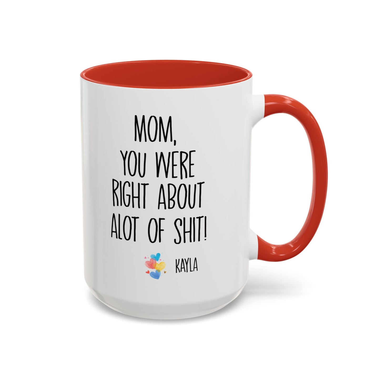 Mug For Mom - Mom You Were Right About Alot Of Shit Coffee Mug (11, 15oz)