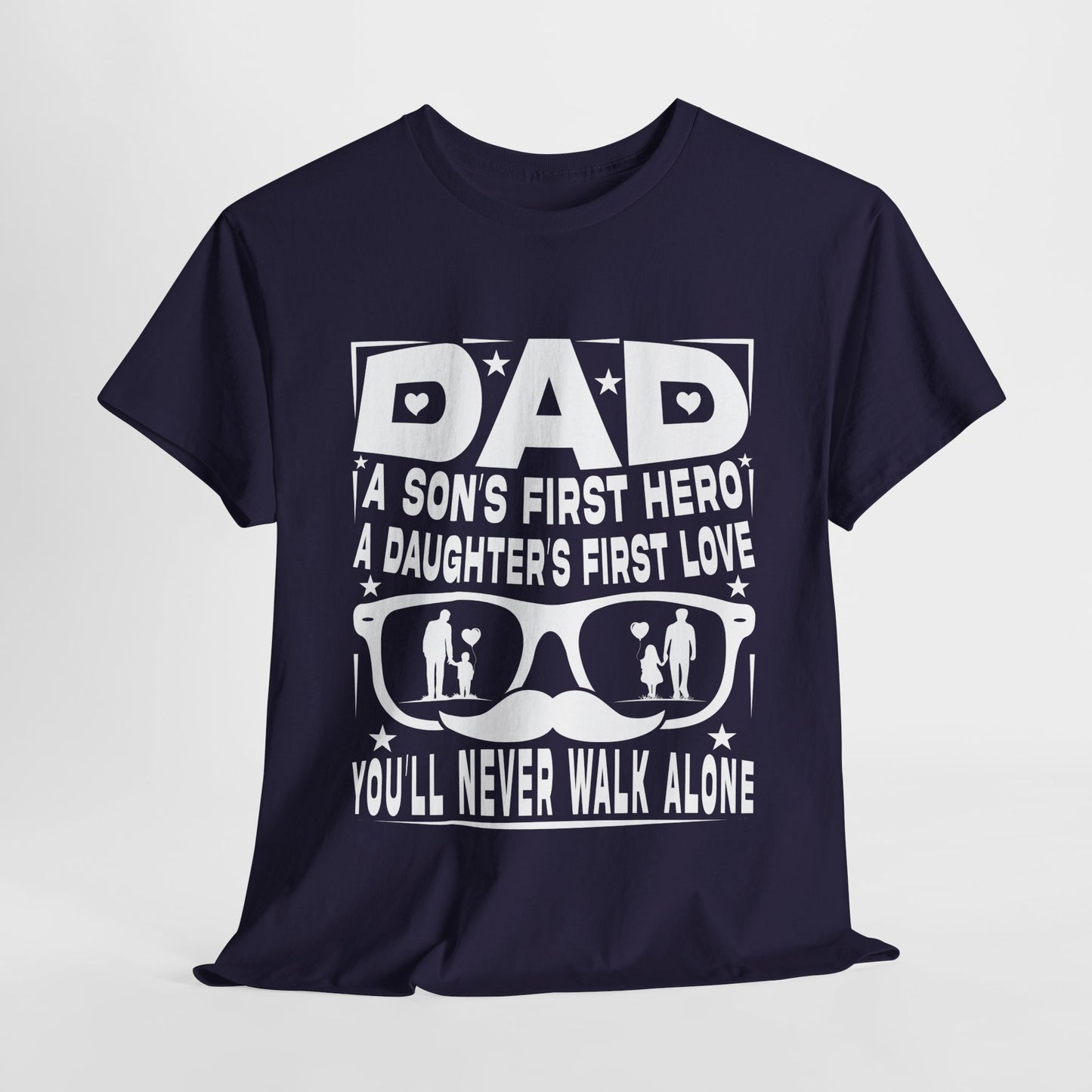 Dad Hero Unisex Heavy Cotton Tee - Perfect Gift for Father's Day