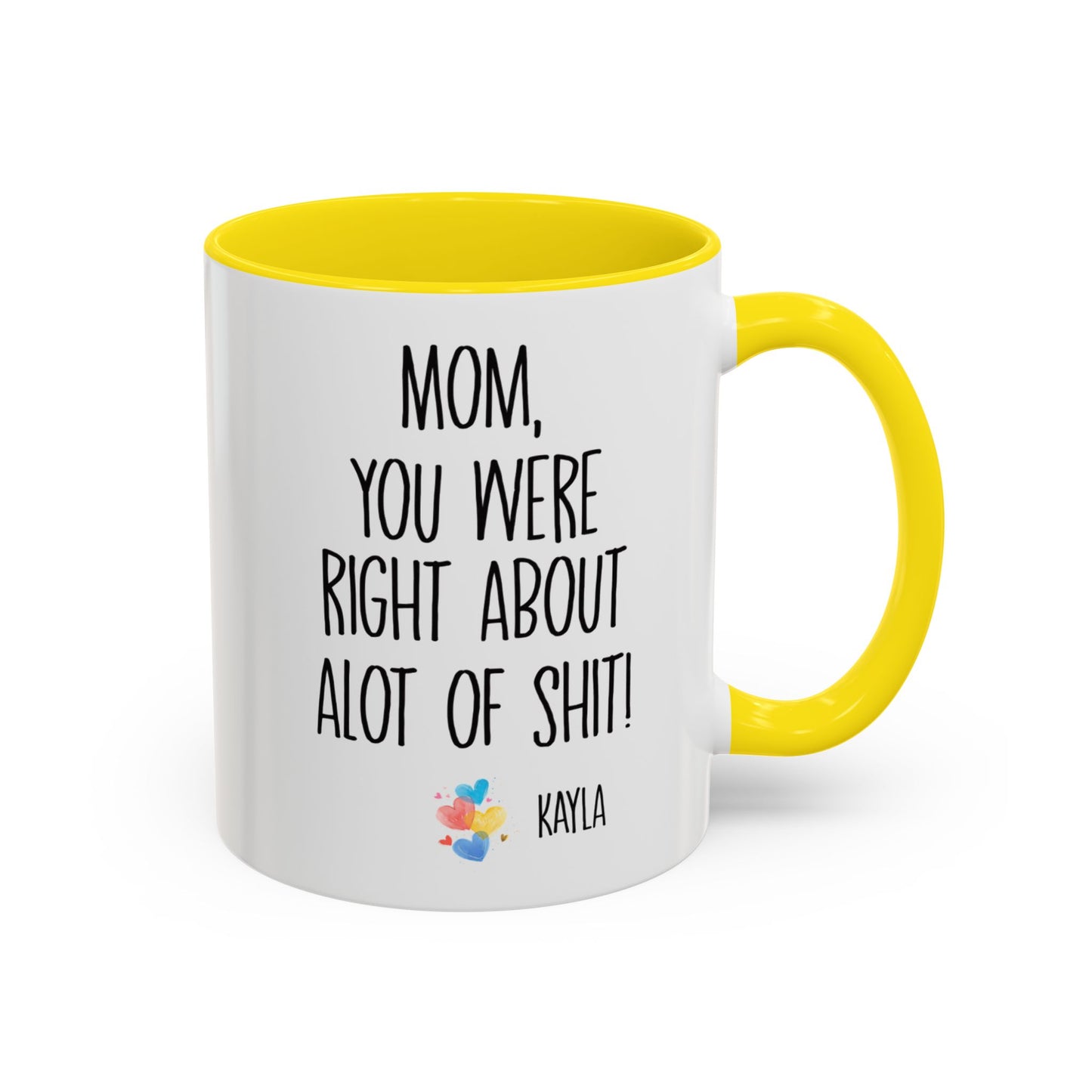 Mug For Mom - Mom You Were Right About Alot Of Shit Coffee Mug (11, 15oz)