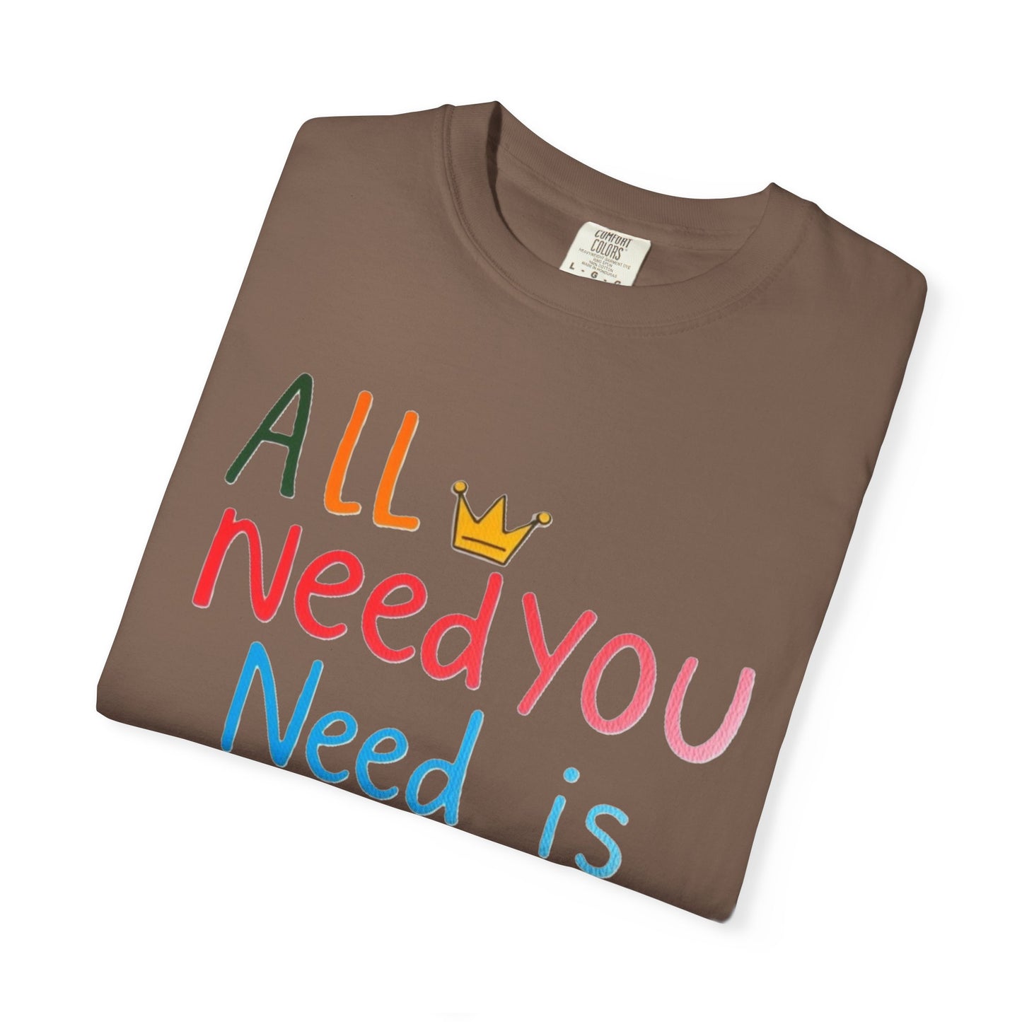 Comfort Colors 'All You Need is Mom' Garment-Dyed T-Shirt | Perfect Gift for Mother's Day Asst. Colors & Sizes