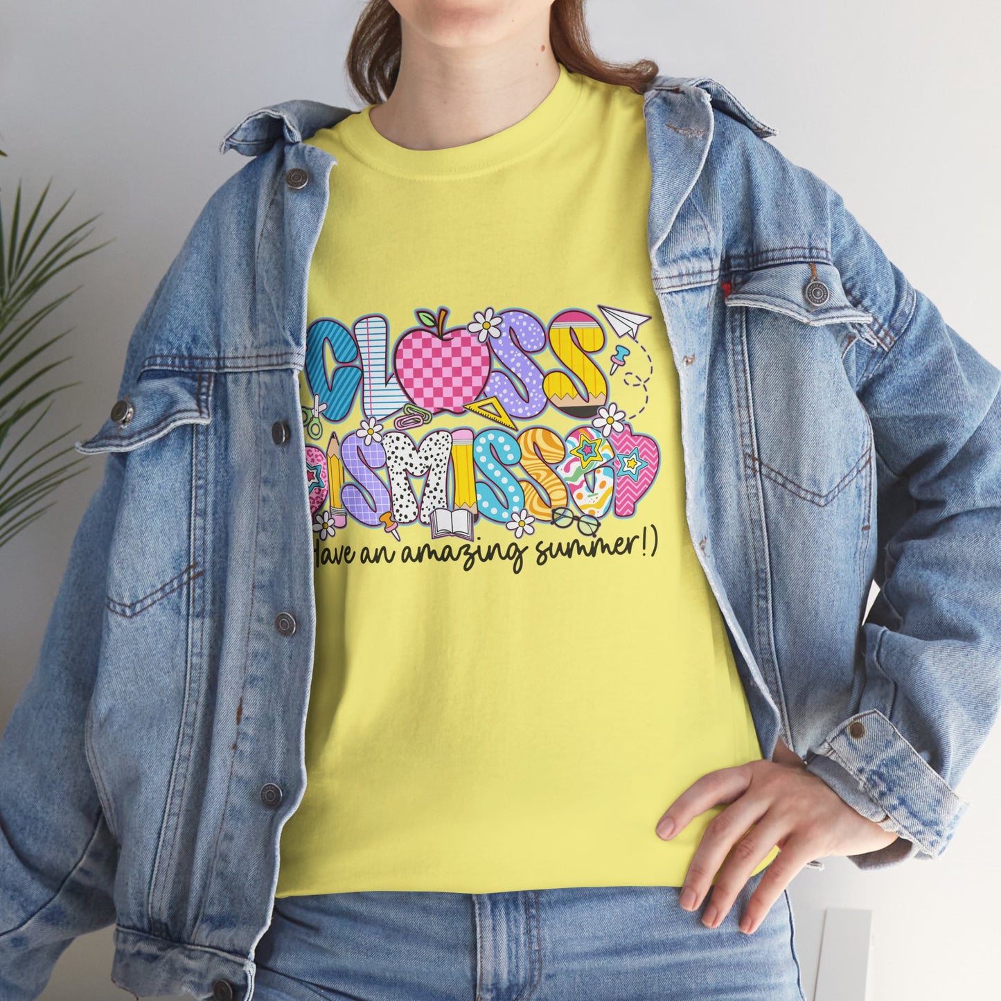 Gildan Garment-Dyed Summer Vibes Unisex Heavy Cotton Tee - "Class Dismissed!" Asst. Colors & Sizes