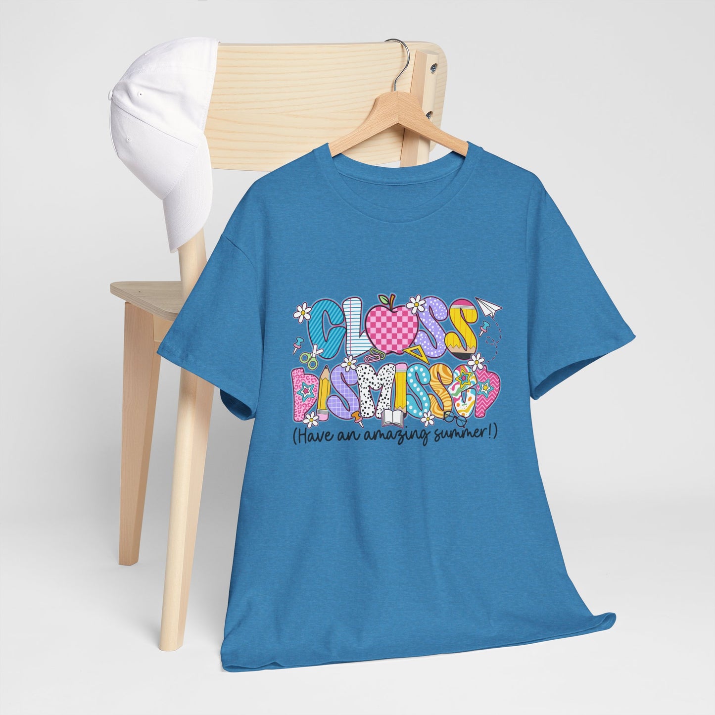 Gildan Garment-Dyed Summer Vibes Unisex Heavy Cotton Tee - "Class Dismissed!" Asst. Colors & Sizes