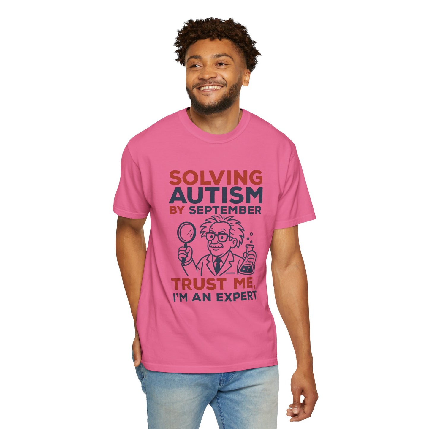 Comfort Colors Unisex Garment-Dyed T-Shirt - "Solving Autism by September" - Expert Design