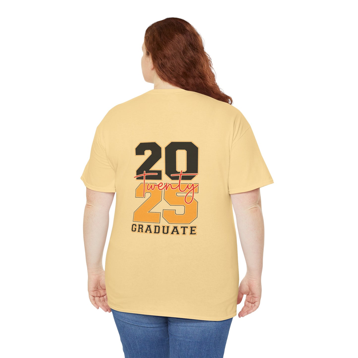 Gildan 5000 Unisex Graduate Tee - Class of 2025 Senior Shirt Great Gift Asst. Colors & Sizes
