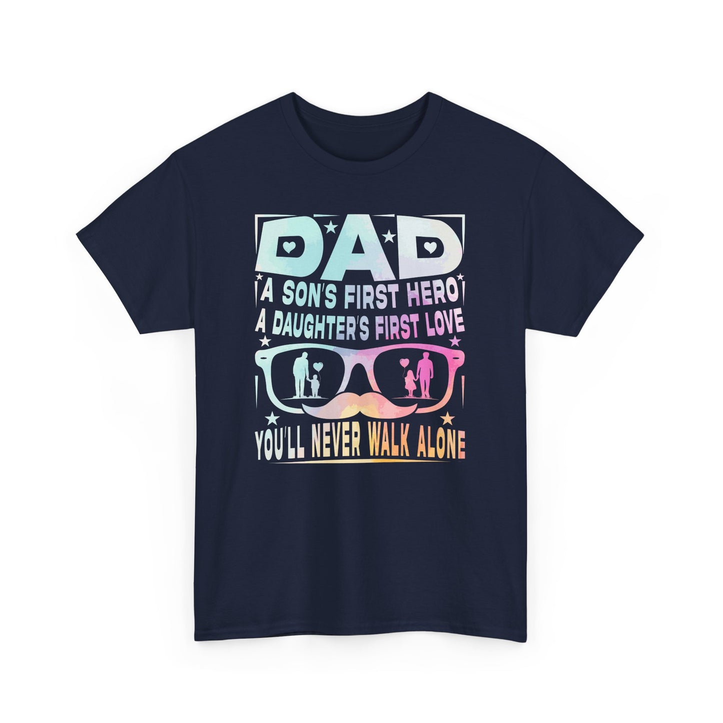 Gildan 5000 Dad Hero T-Shirt - Father's Day Gift - Heavy Cotton Tee Asst. Colors & Sizes