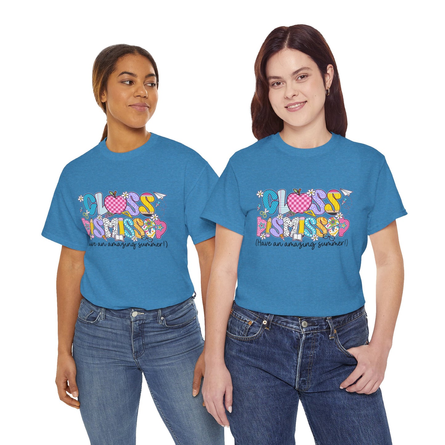 Gildan Garment-Dyed Summer Vibes Unisex Heavy Cotton Tee - "Class Dismissed!" Asst. Colors & Sizes