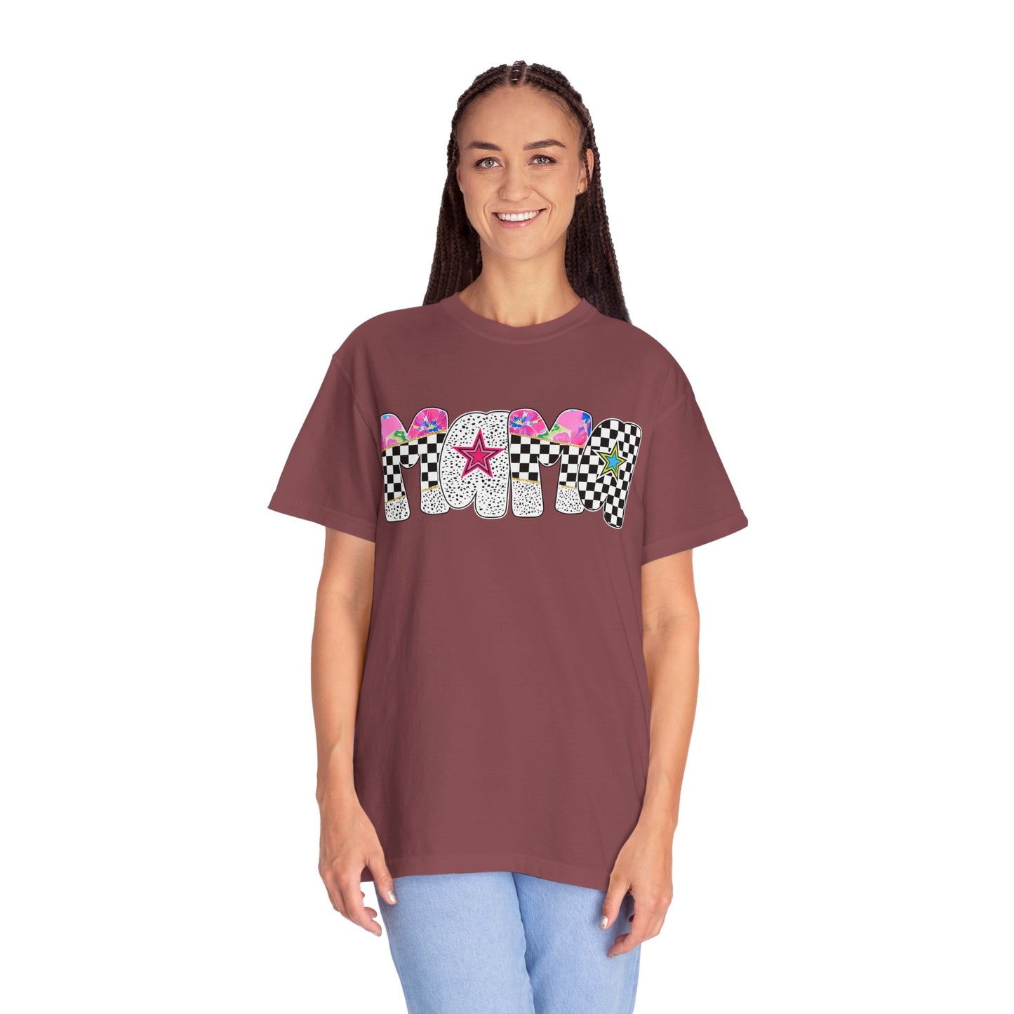 Comfort Colors Retro Vibe Mother's Day T-Shirt with Star Design Asst. Colors & Sizes