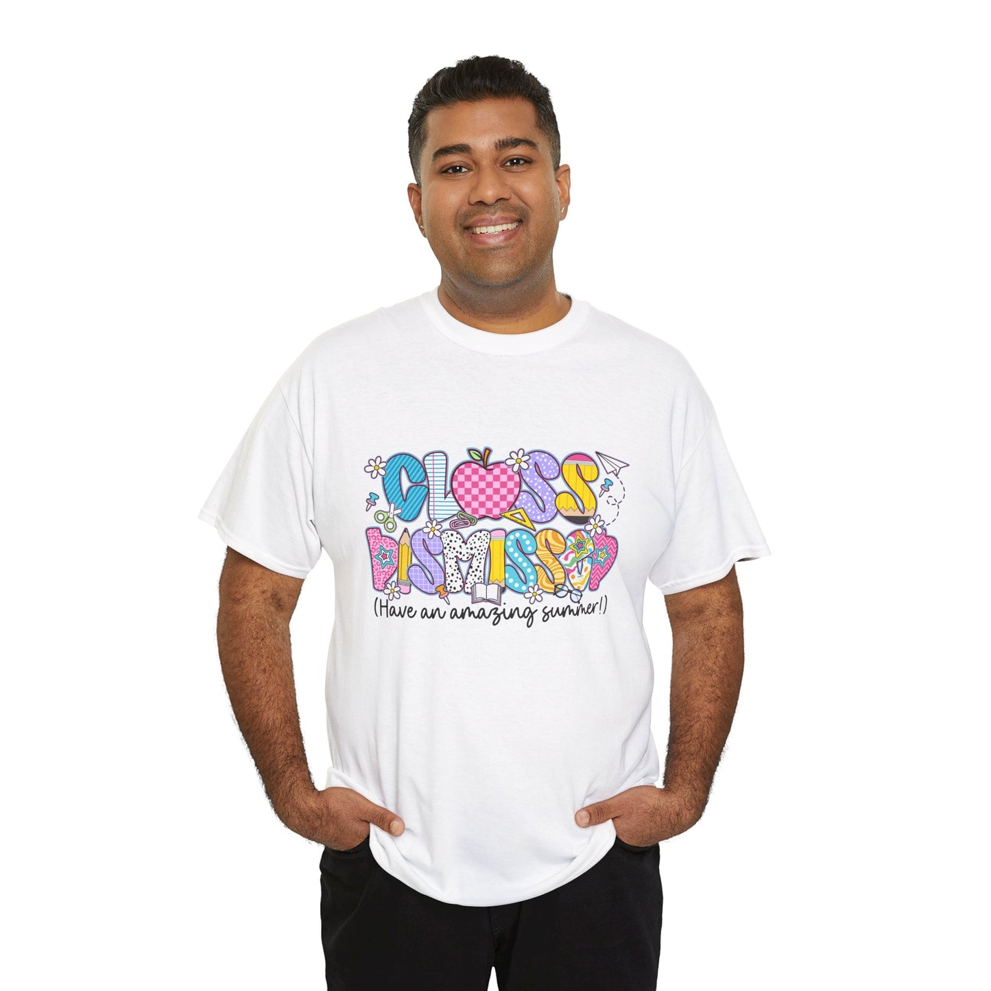 Gildan Garment-Dyed Summer Vibes Unisex Heavy Cotton Tee - "Class Dismissed!" Asst. Colors & Sizes