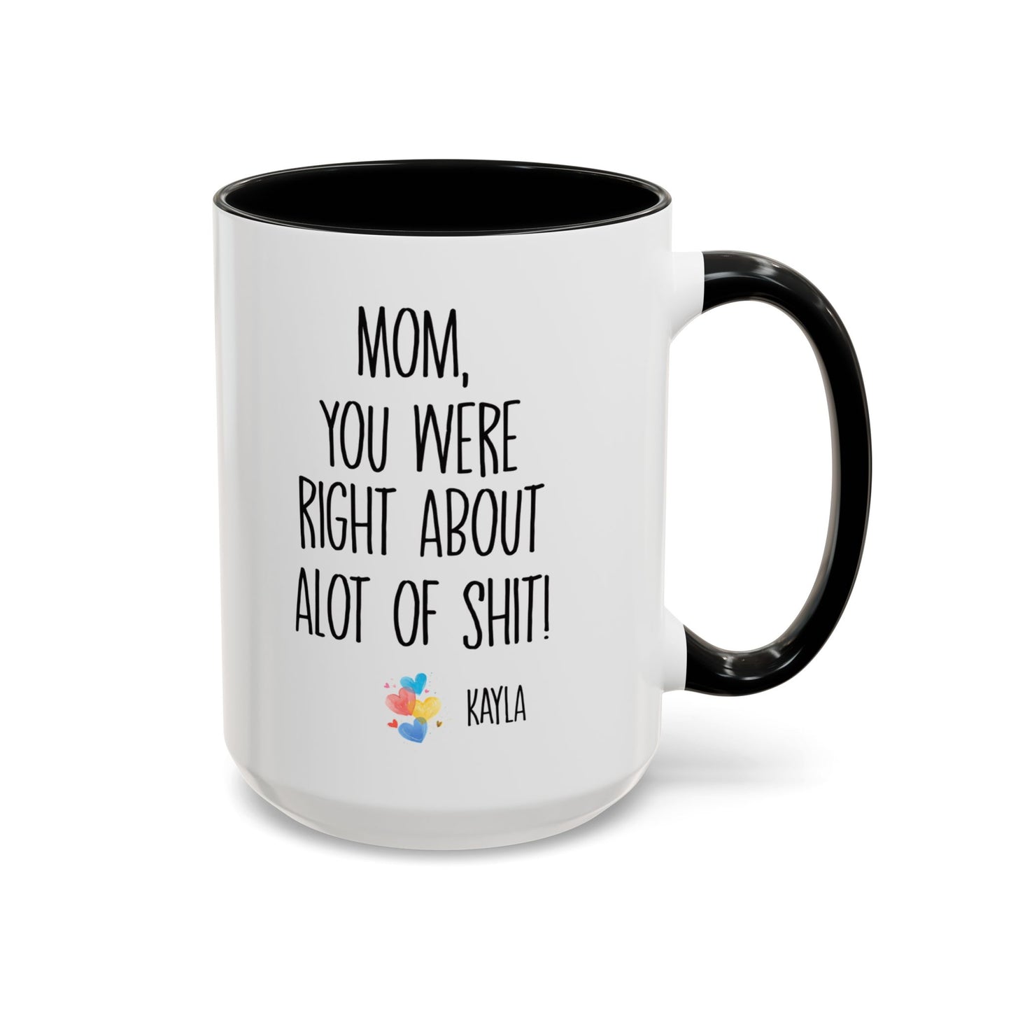 Mug For Mom - Mom You Were Right About Alot Of Shit Coffee Mug (11, 15oz)