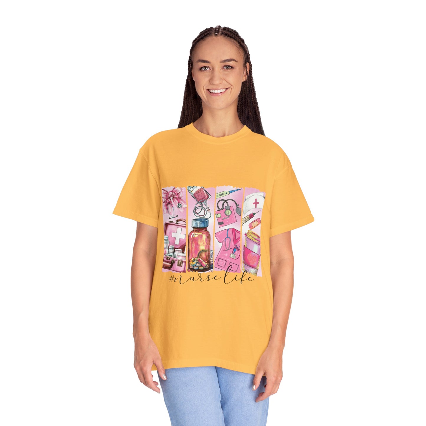 Nurse Life T-Shirt - Comfortable Unisex Garment-Dyed Tee for Healthcare Heroes