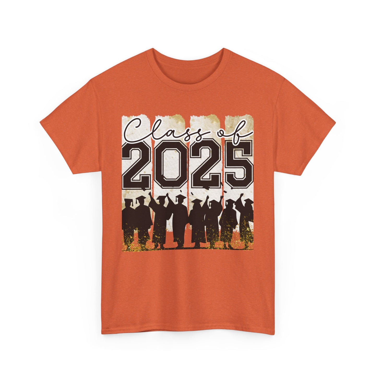 Gildan Garment Dyed Class of 2025 Graduation Tee - Unisex Heavy Cotton Shirt Your Choice Colors & Sizes