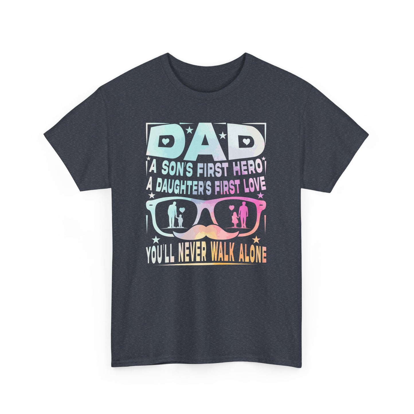 Gildan 5000 Dad Hero T-Shirt - Father's Day Gift - Heavy Cotton Tee Asst. Colors & Sizes