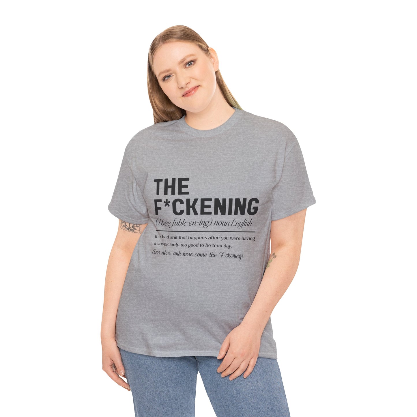 Gildan 5000"The F*ckening" Unisex Heavy Cotton Tee - Funny Graphic T-Shirt for English Lovers Asst Sizes & Colors