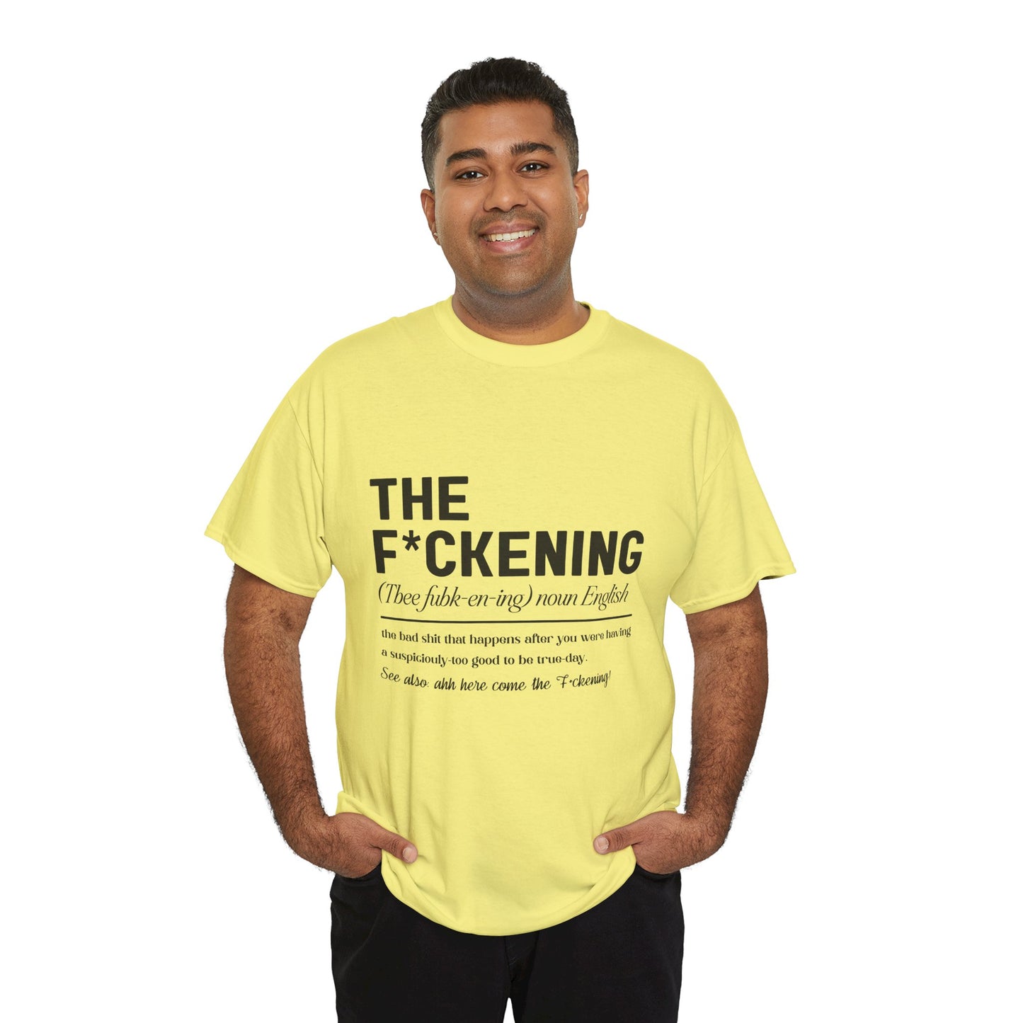Gildan 5000"The F*ckening" Unisex Heavy Cotton Tee - Funny Graphic T-Shirt for English Lovers Asst Sizes & Colors