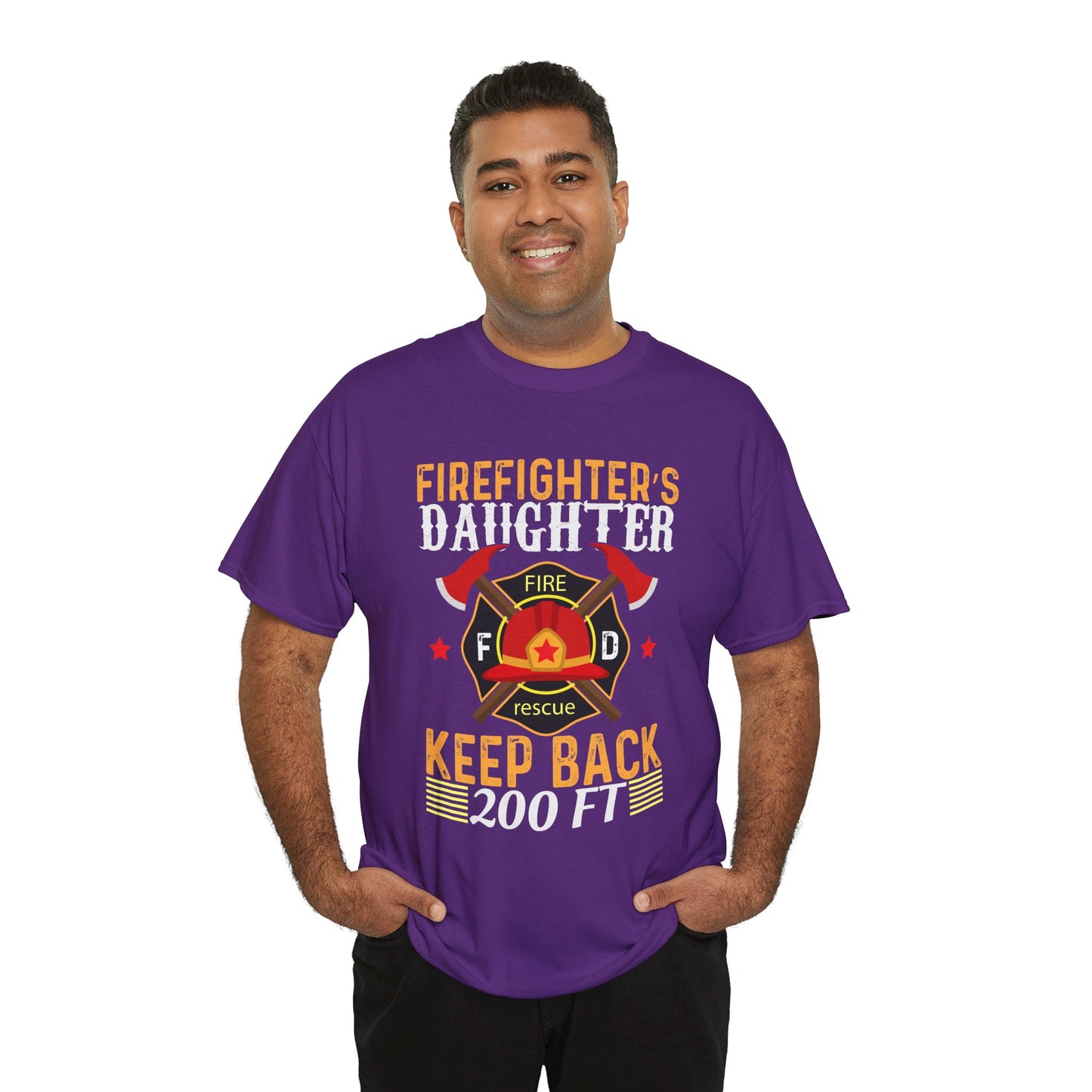Firefighter's Daughter Keep Back 200 FT Tee