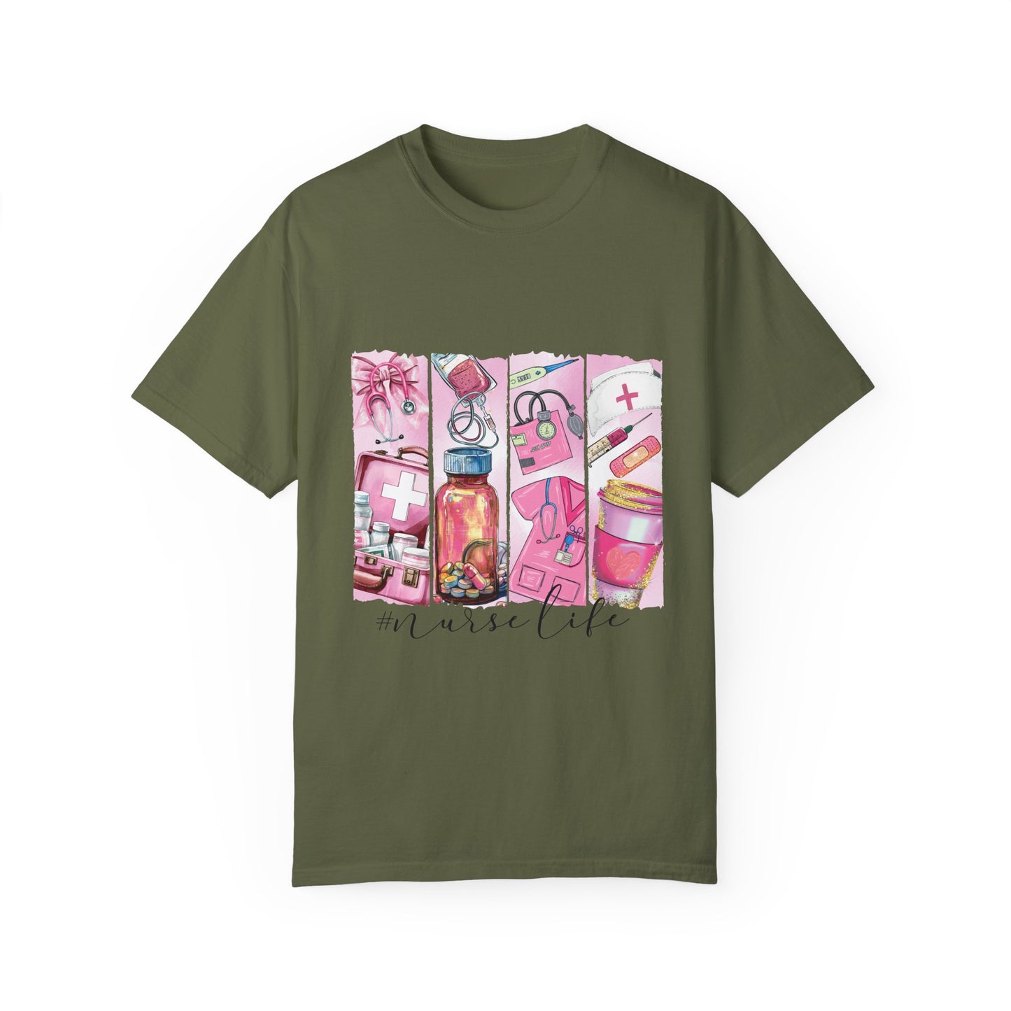 Nurse Life T-Shirt - Comfortable Unisex Garment-Dyed Tee for Healthcare Heroes