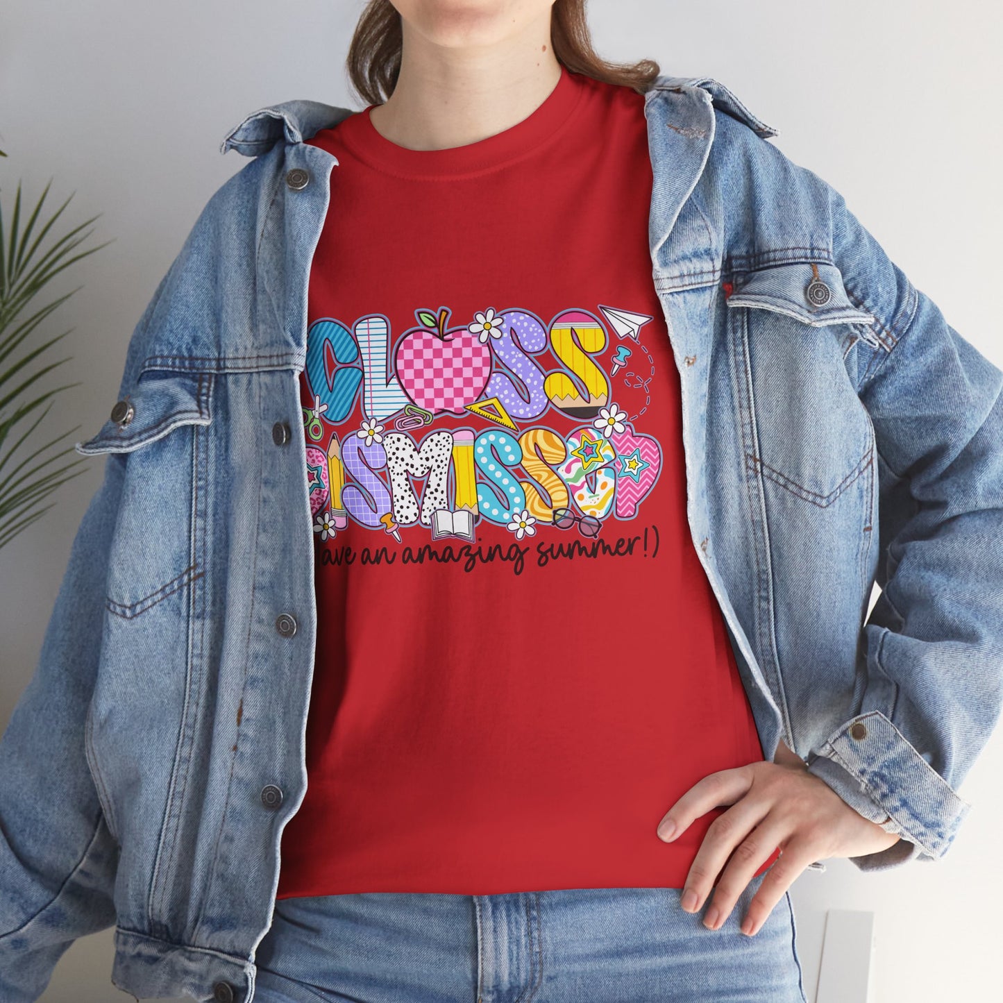 Gildan Garment-Dyed Summer Vibes Unisex Heavy Cotton Tee - "Class Dismissed!" Asst. Colors & Sizes