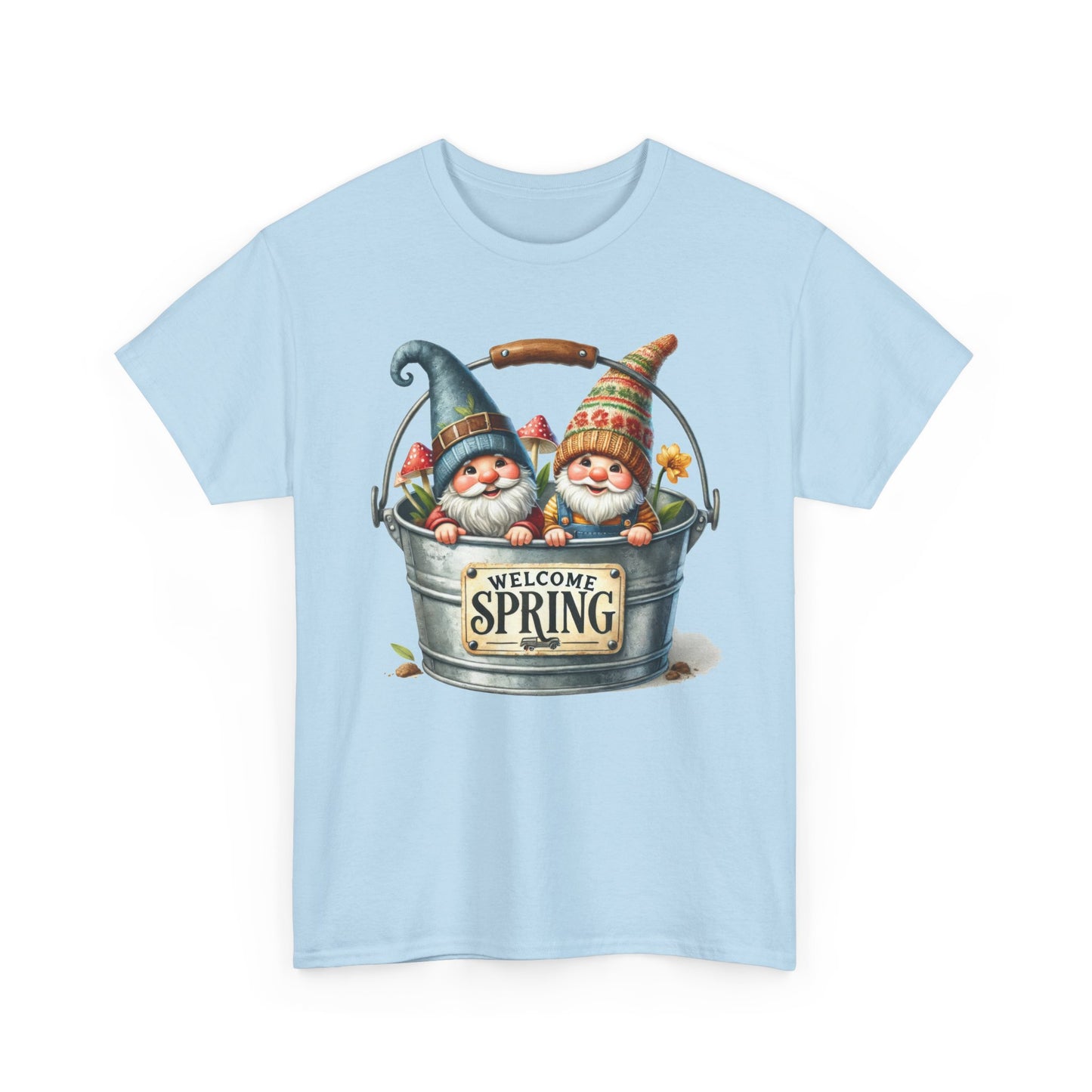Welcome Spring Graphic Tee - Unisex Heavy Cotton Tee for Seasonal Celebrations