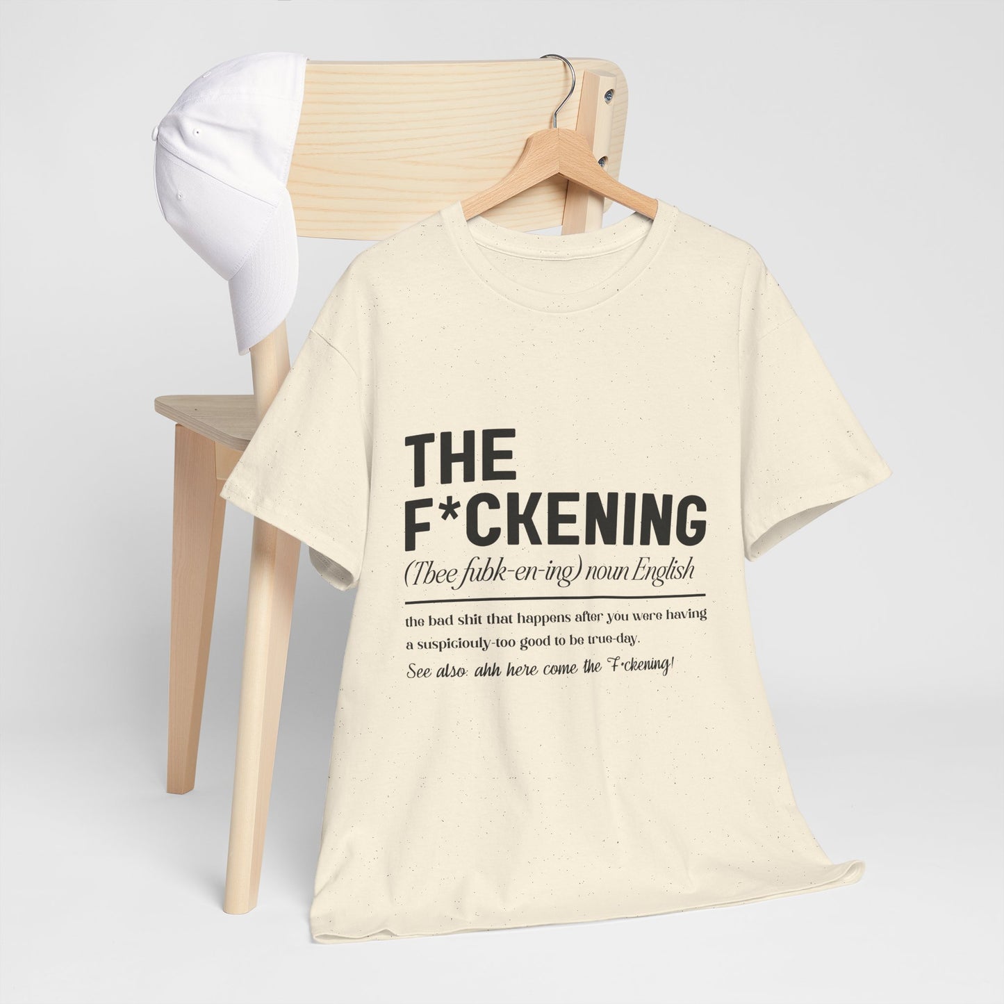 Gildan 5000"The F*ckening" Unisex Heavy Cotton Tee - Funny Graphic T-Shirt for English Lovers Asst Sizes & Colors