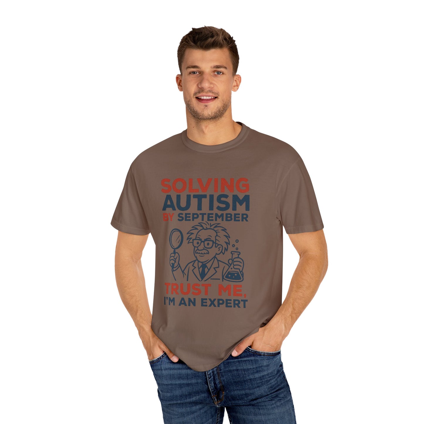 Comfort Colors Unisex Garment-Dyed T-Shirt - "Solving Autism by September" - Expert Design