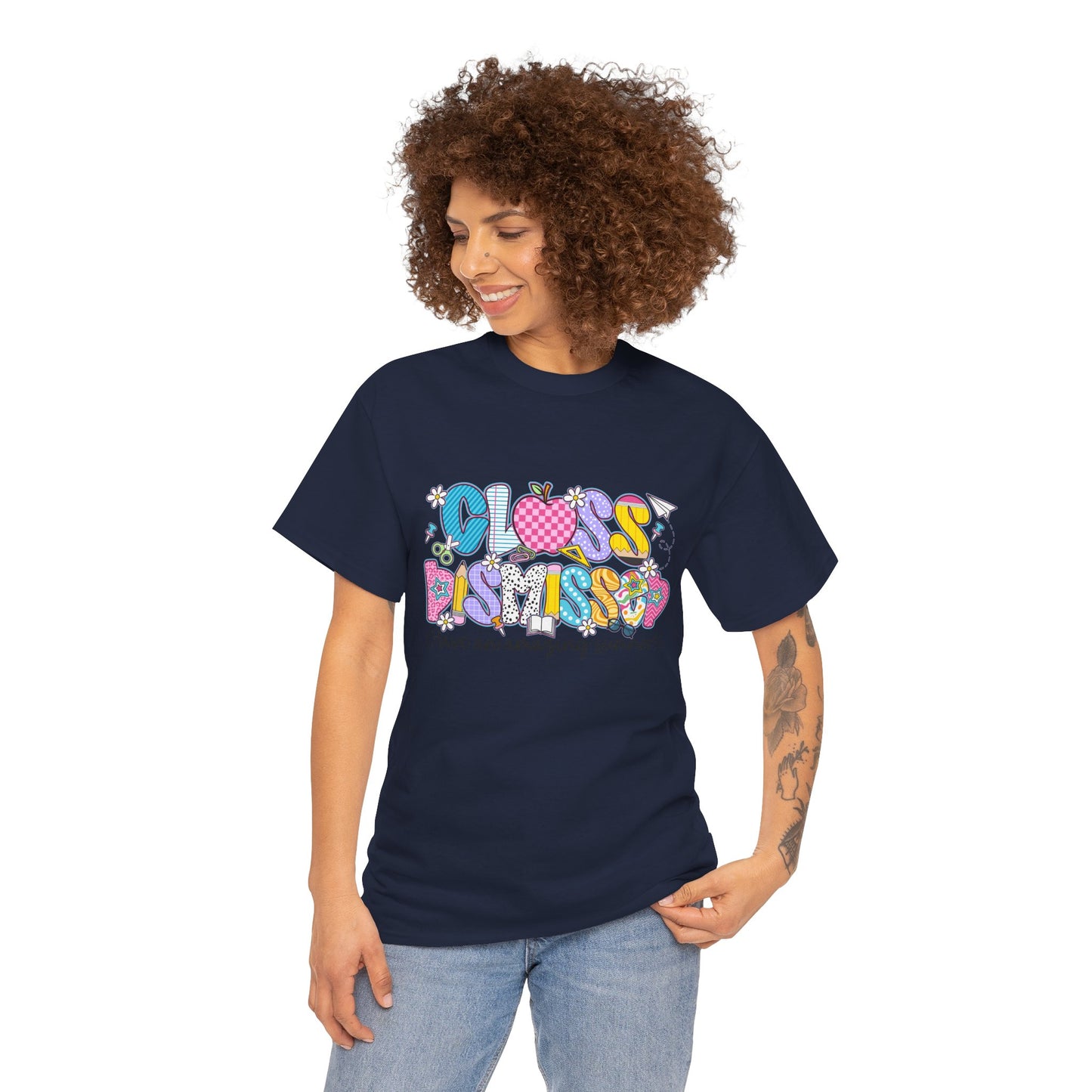 Gildan Garment-Dyed Summer Vibes Unisex Heavy Cotton Tee - "Class Dismissed!" Asst. Colors & Sizes