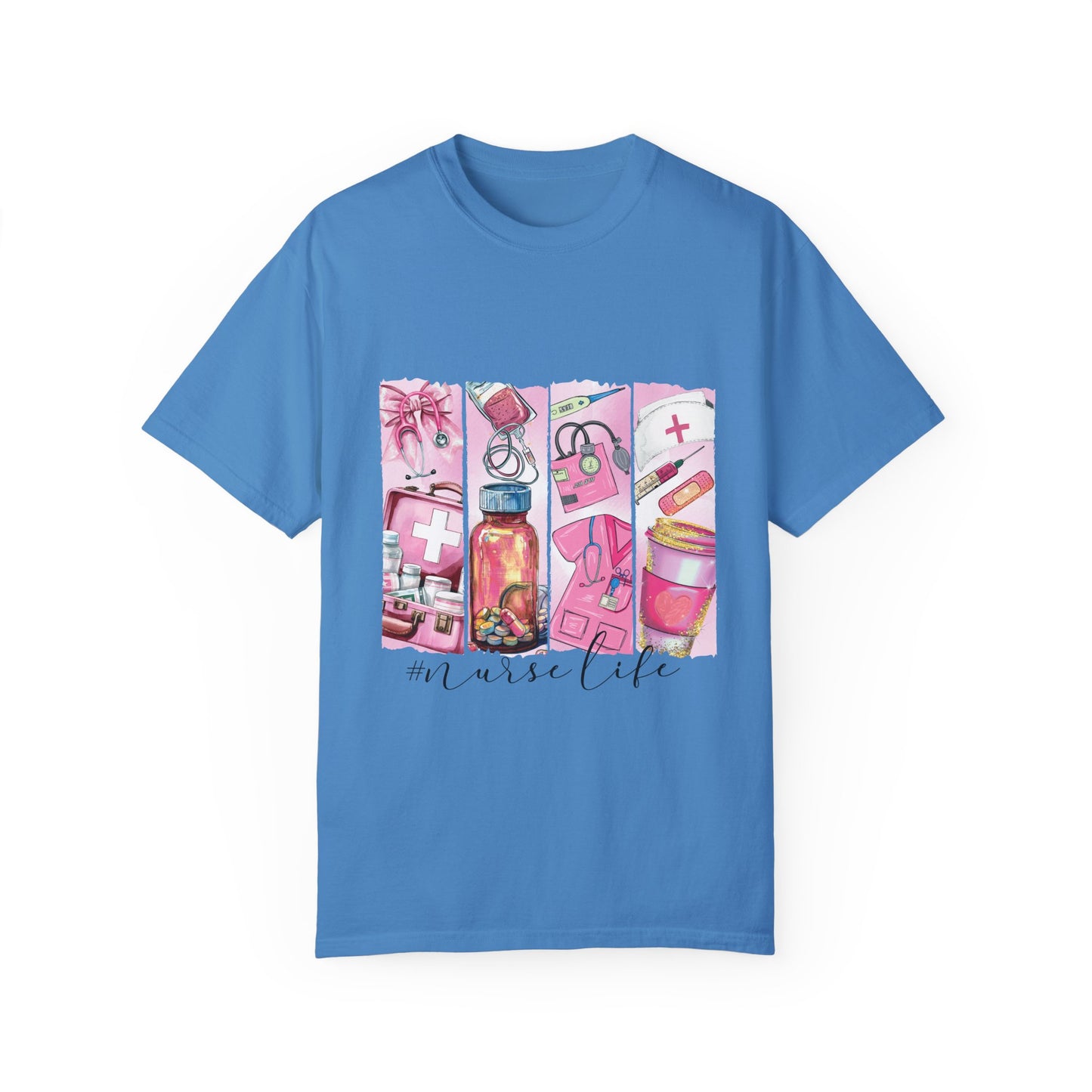 Nurse Life T-Shirt - Comfortable Unisex Garment-Dyed Tee for Healthcare Heroes