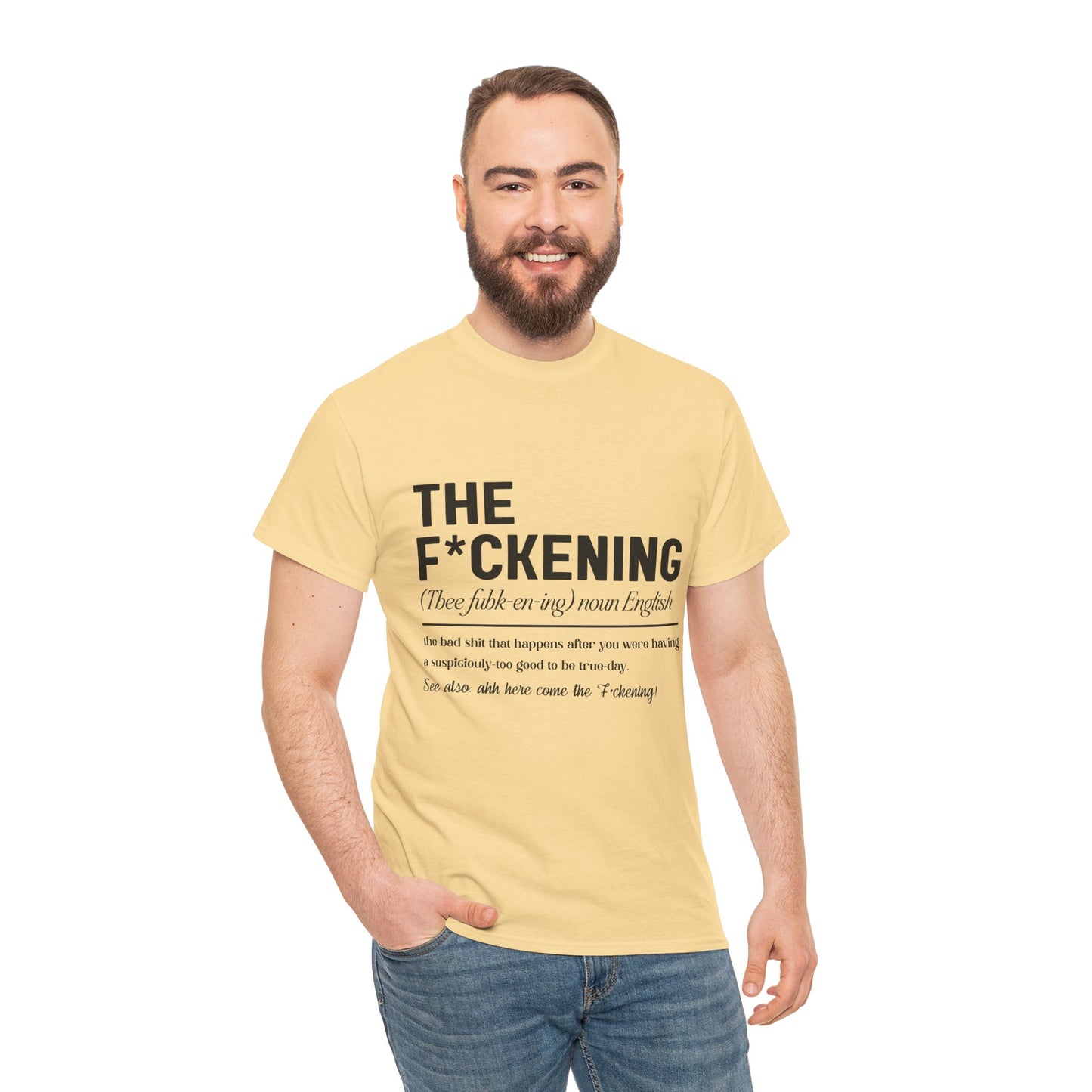 Gildan 5000"The F*ckening" Unisex Heavy Cotton Tee - Funny Graphic T-Shirt for English Lovers Asst Sizes & Colors