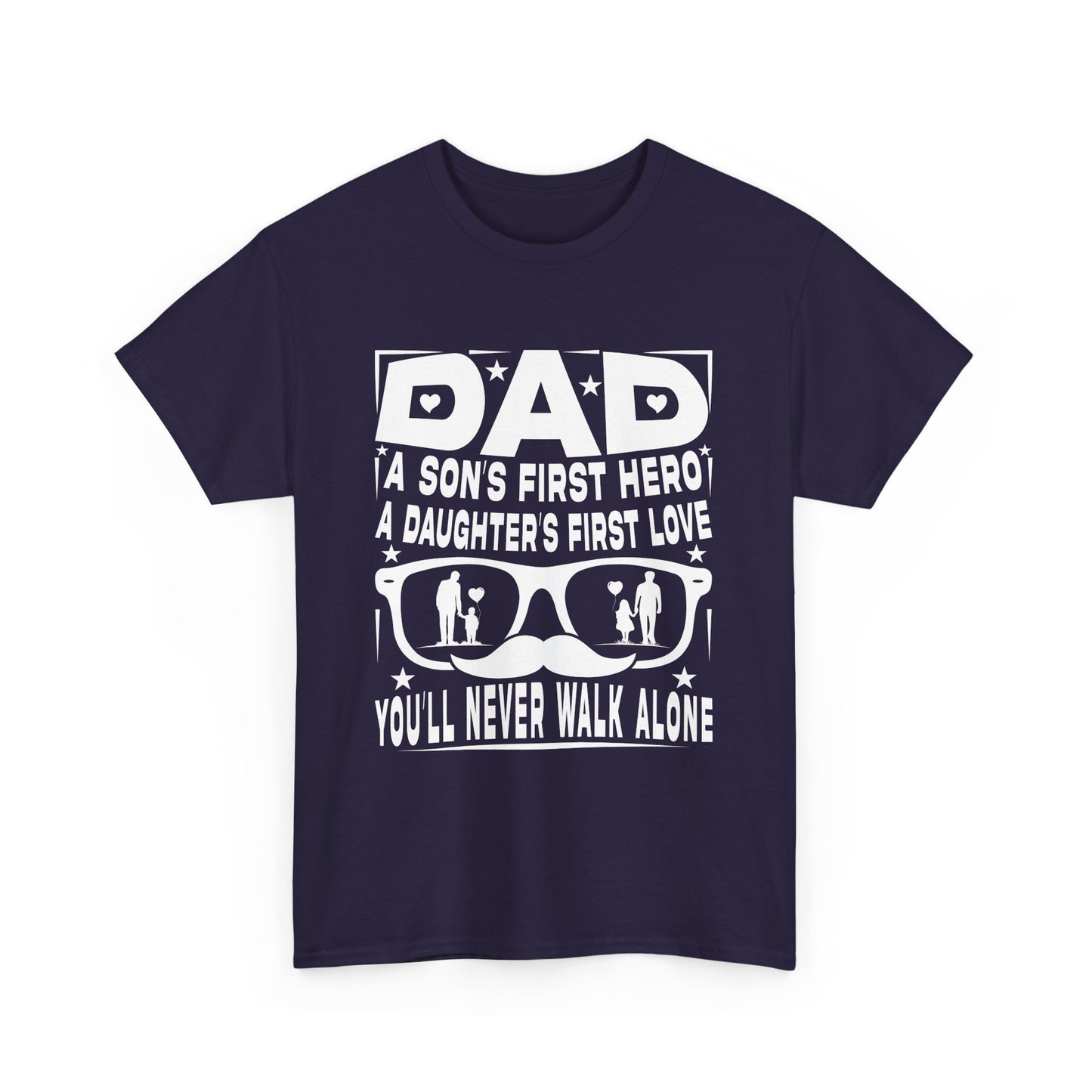 Dad Hero Unisex Heavy Cotton Tee - Perfect Gift for Father's Day