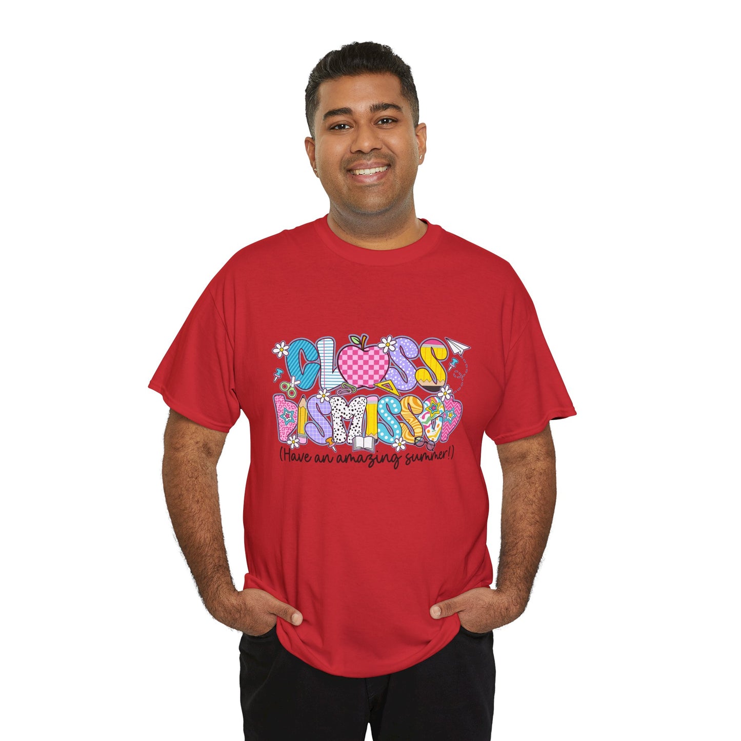 Gildan Garment-Dyed Summer Vibes Unisex Heavy Cotton Tee - "Class Dismissed!" Asst. Colors & Sizes