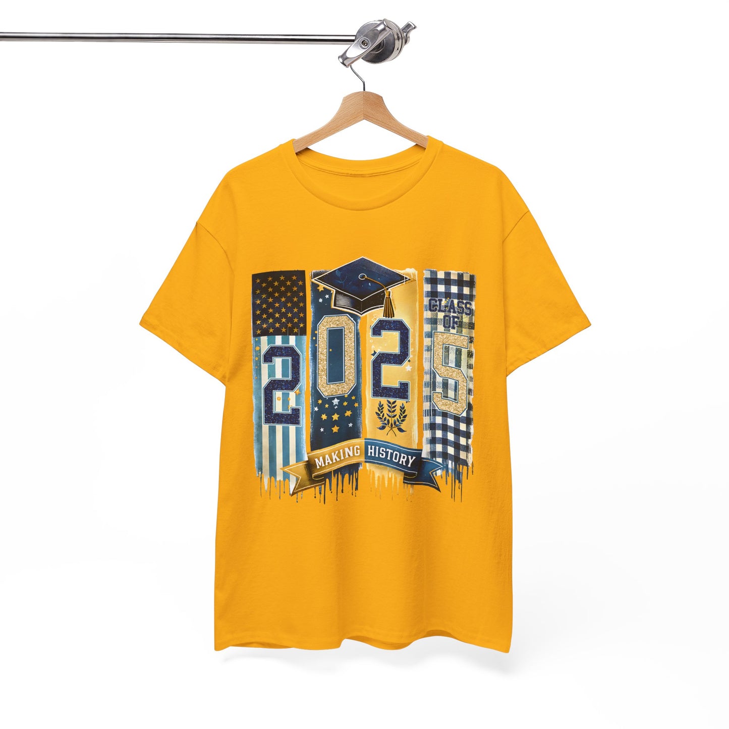 Gildan Graduation 2025 Heavy Cotton Tee - Making History Unisex Shirt Unisex Available in Asst. Sizes & Colors