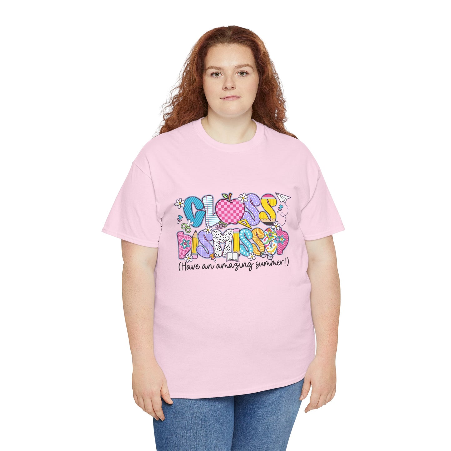 Gildan Garment-Dyed Summer Vibes Unisex Heavy Cotton Tee - "Class Dismissed!" Asst. Colors & Sizes