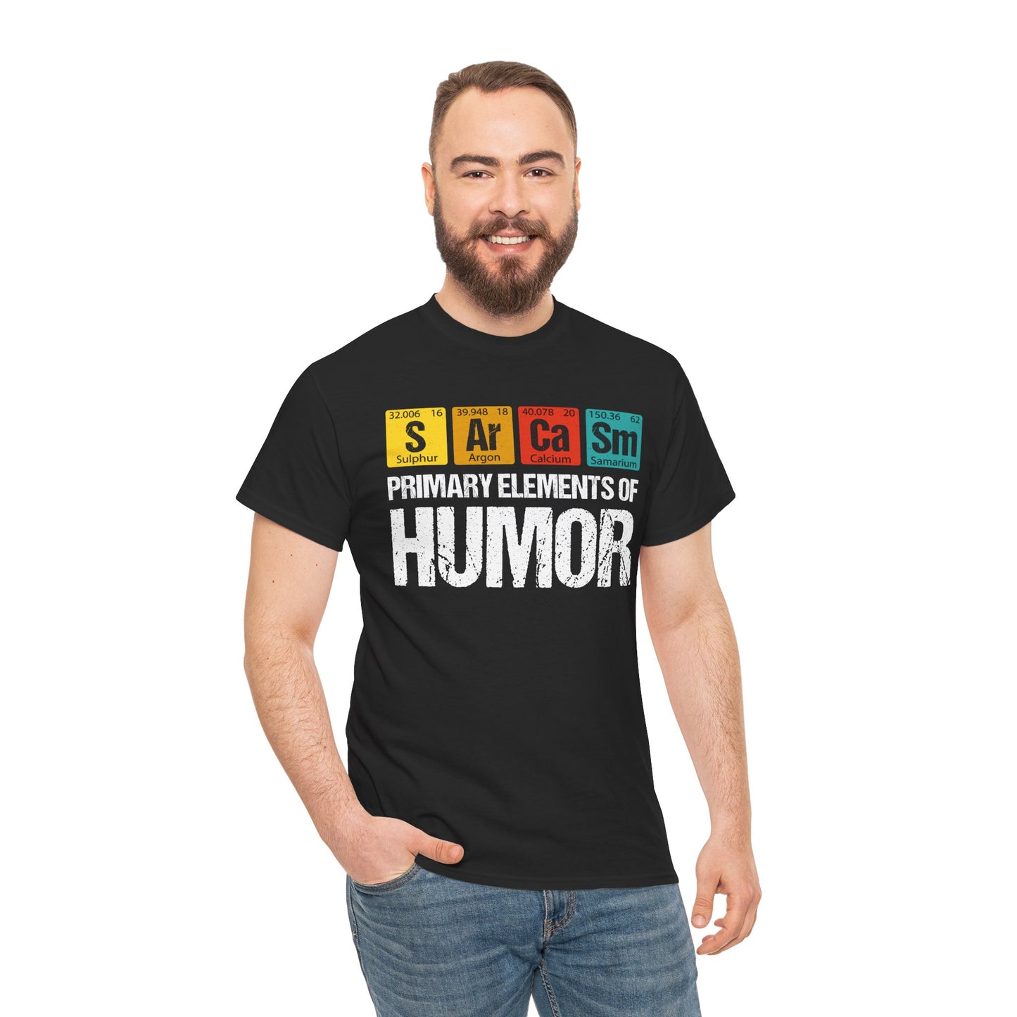 Funny Sarcasm Elements Unisex Heavy Cotton T Shirt