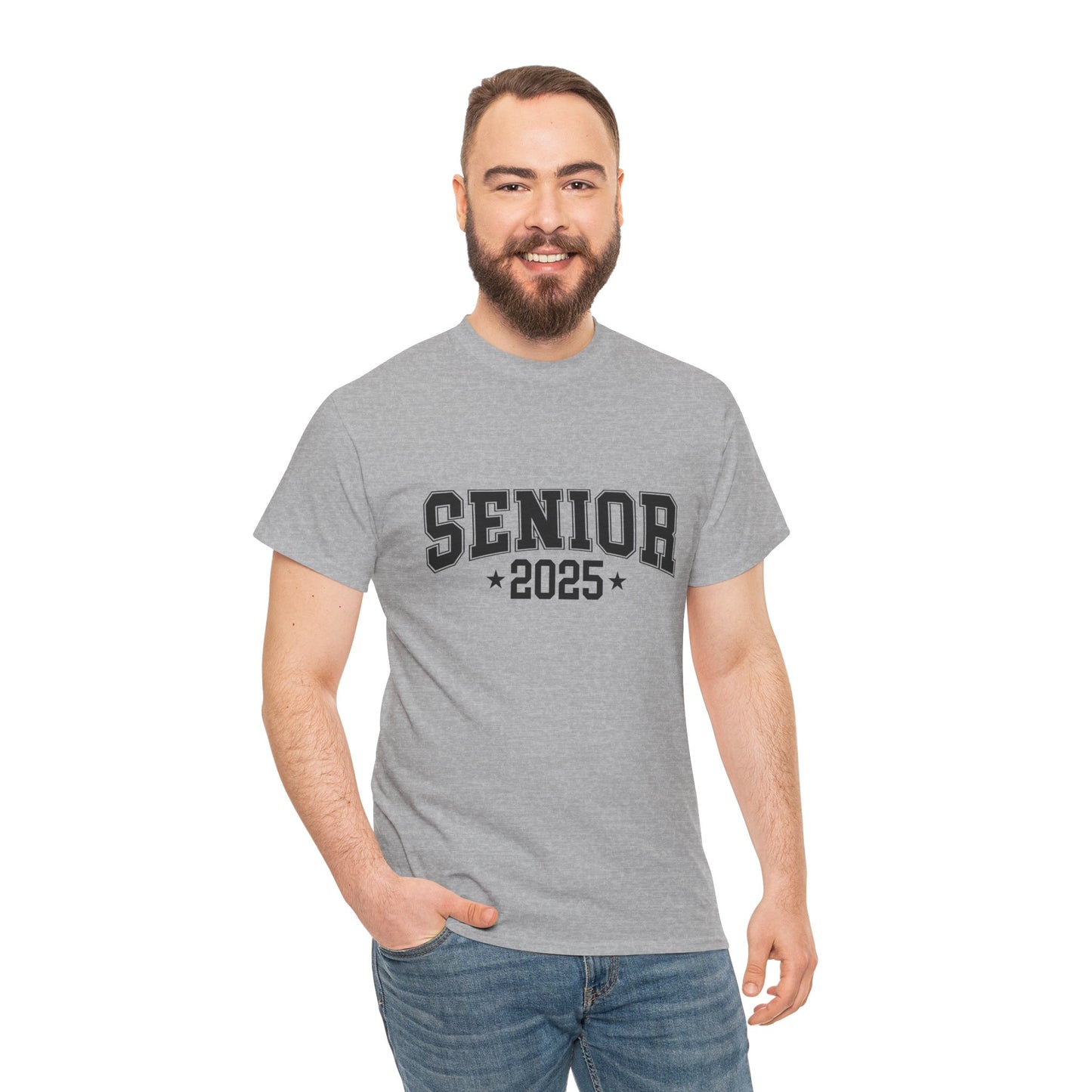 Gildan "2025 Senior" Unisex Heavy Cotton Tee - Celebrate Graduation in Style Asst. COlors & Sizes