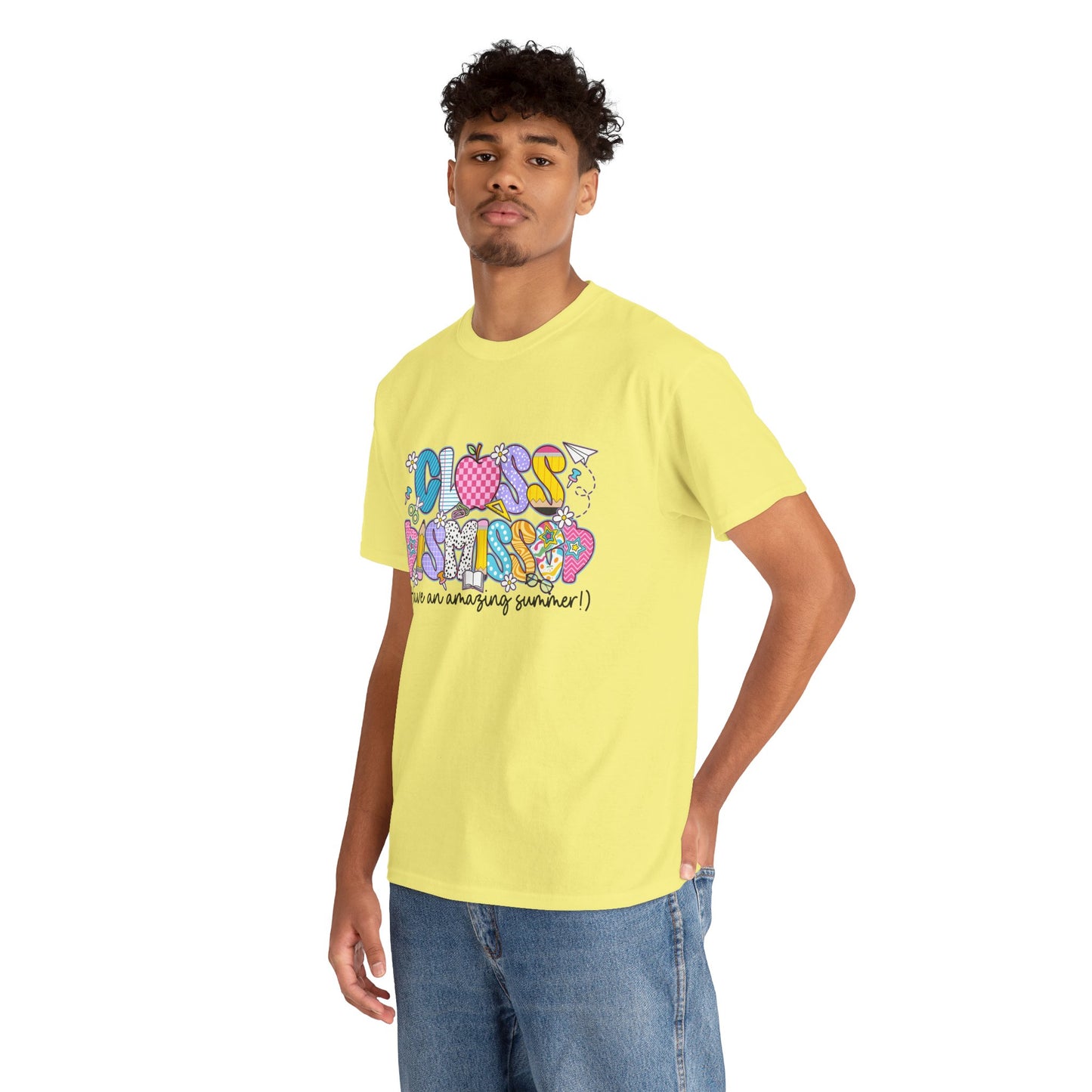Gildan Garment-Dyed Summer Vibes Unisex Heavy Cotton Tee - "Class Dismissed!" Asst. Colors & Sizes