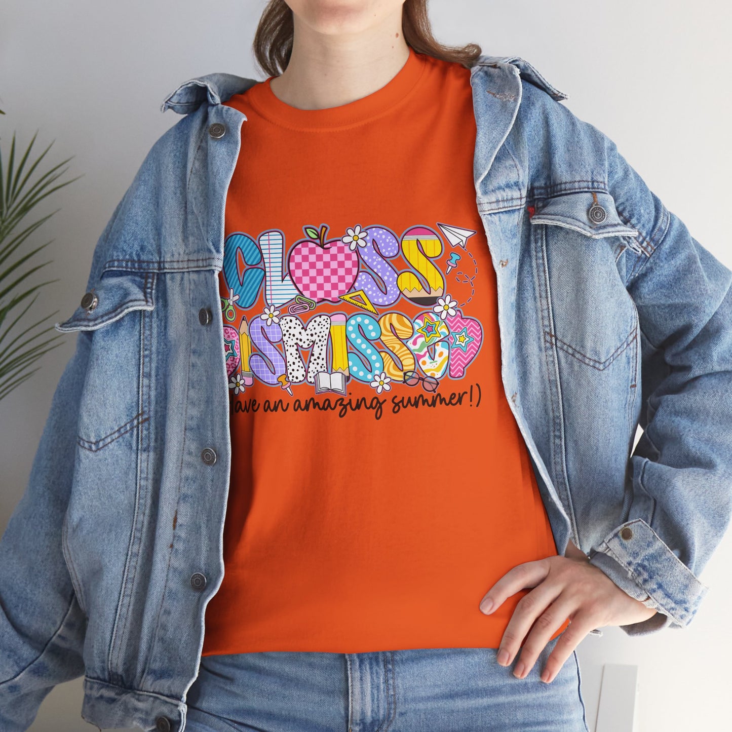Gildan Garment-Dyed Summer Vibes Unisex Heavy Cotton Tee - "Class Dismissed!" Asst. Colors & Sizes