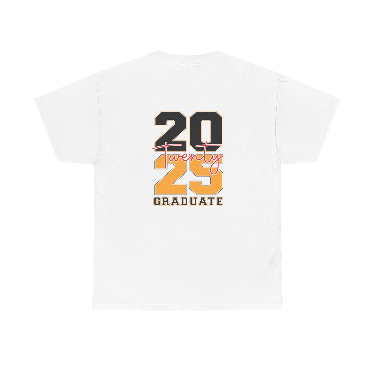 Gildan 5000 Unisex Graduate Tee - Class of 2025 Senior Shirt Great Gift Asst. Colors & Sizes
