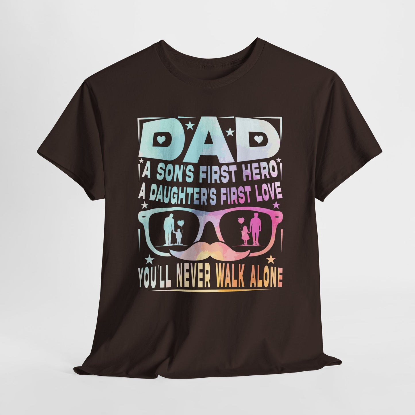 Gildan 5000 Dad Hero T-Shirt - Father's Day Gift - Heavy Cotton Tee Asst. Colors & Sizes