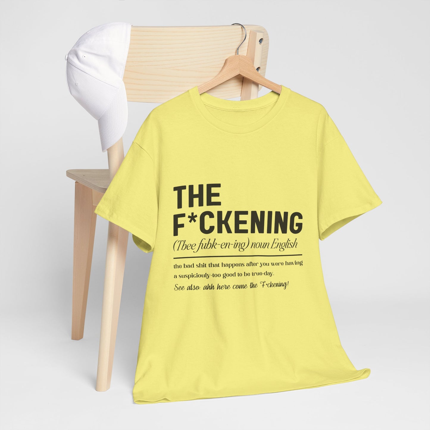 Gildan 5000"The F*ckening" Unisex Heavy Cotton Tee - Funny Graphic T-Shirt for English Lovers Asst Sizes & Colors
