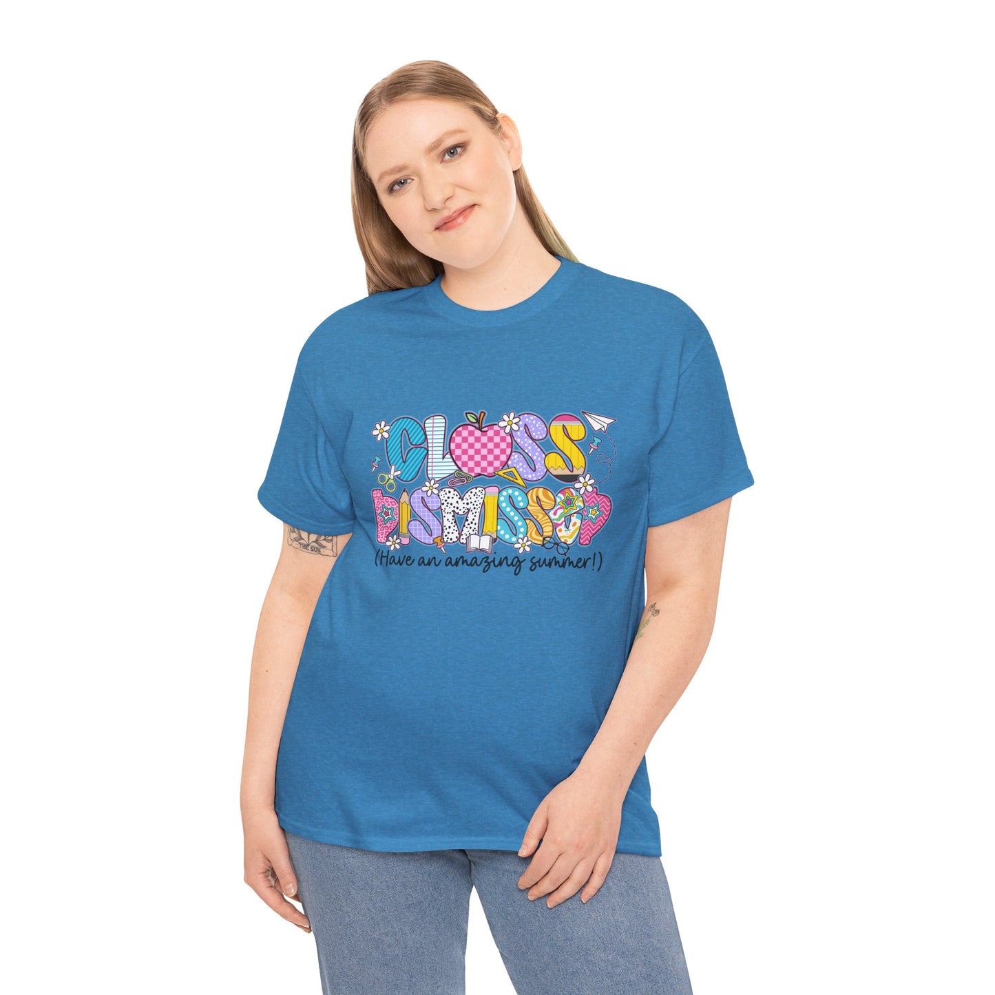 Gildan Garment-Dyed Summer Vibes Unisex Heavy Cotton Tee - "Class Dismissed!" Asst. Colors & Sizes