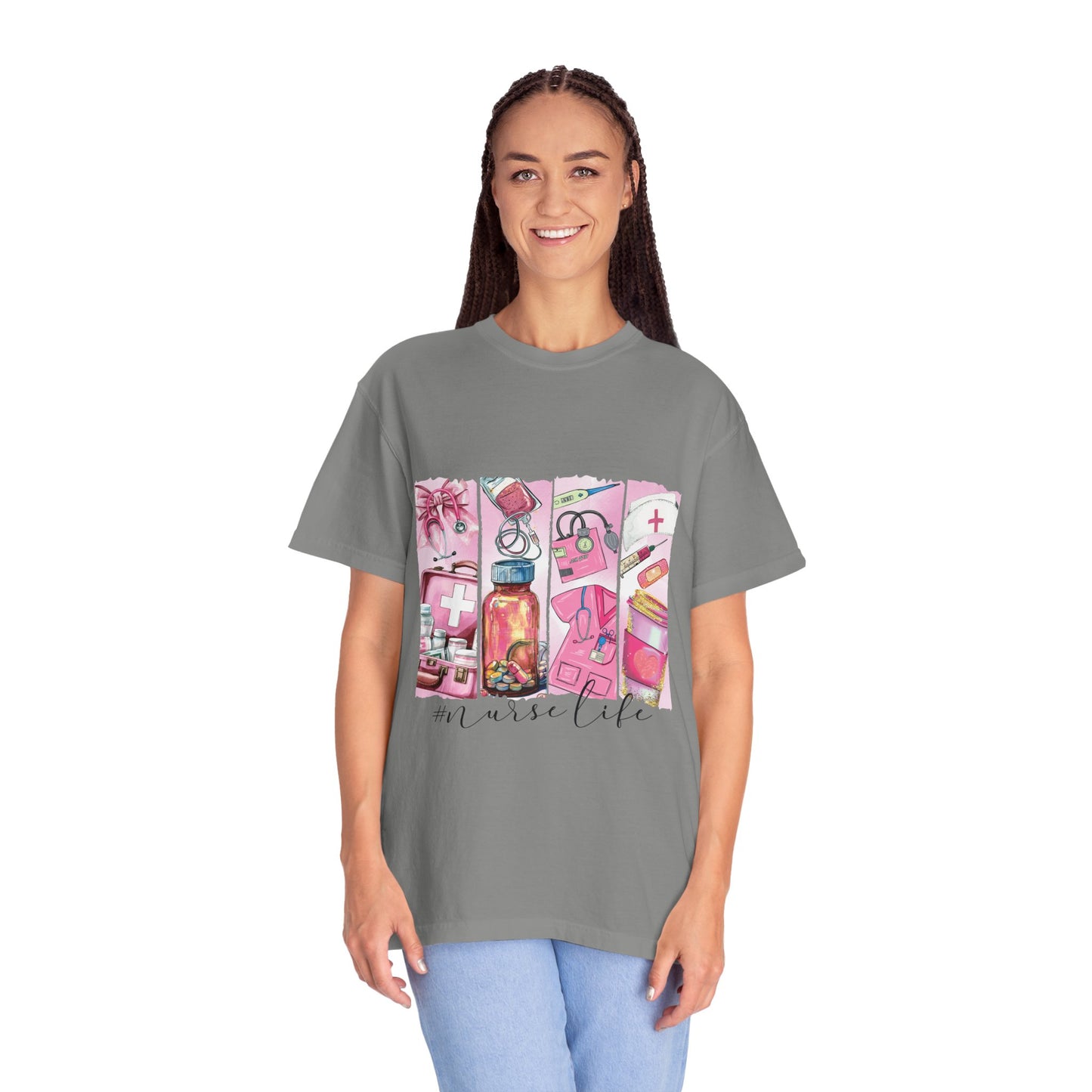 Nurse Life T-Shirt - Comfortable Unisex Garment-Dyed Tee for Healthcare Heroes