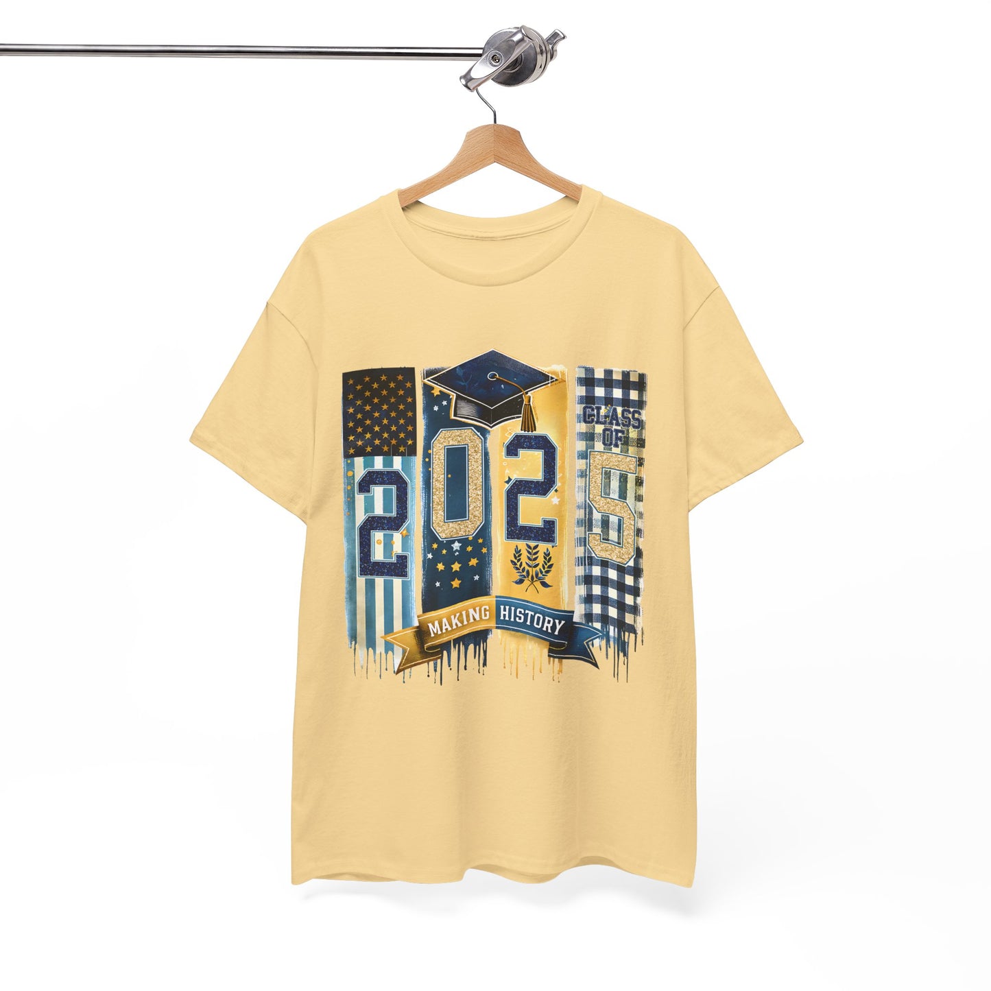 Gildan Graduation 2025 Heavy Cotton Tee - Making History Unisex Shirt Unisex Available in Asst. Sizes & Colors