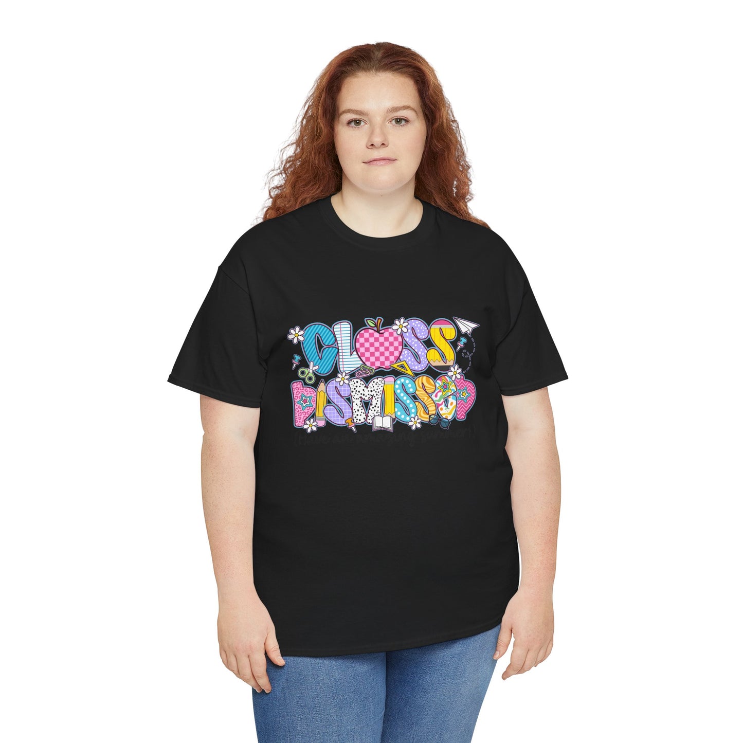 Gildan Garment-Dyed Summer Vibes Unisex Heavy Cotton Tee - "Class Dismissed!" Asst. Colors & Sizes