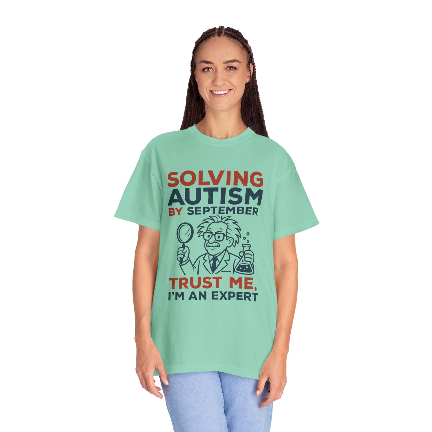 Comfort Colors Unisex Garment-Dyed T-Shirt - "Solving Autism by September" - Expert Design