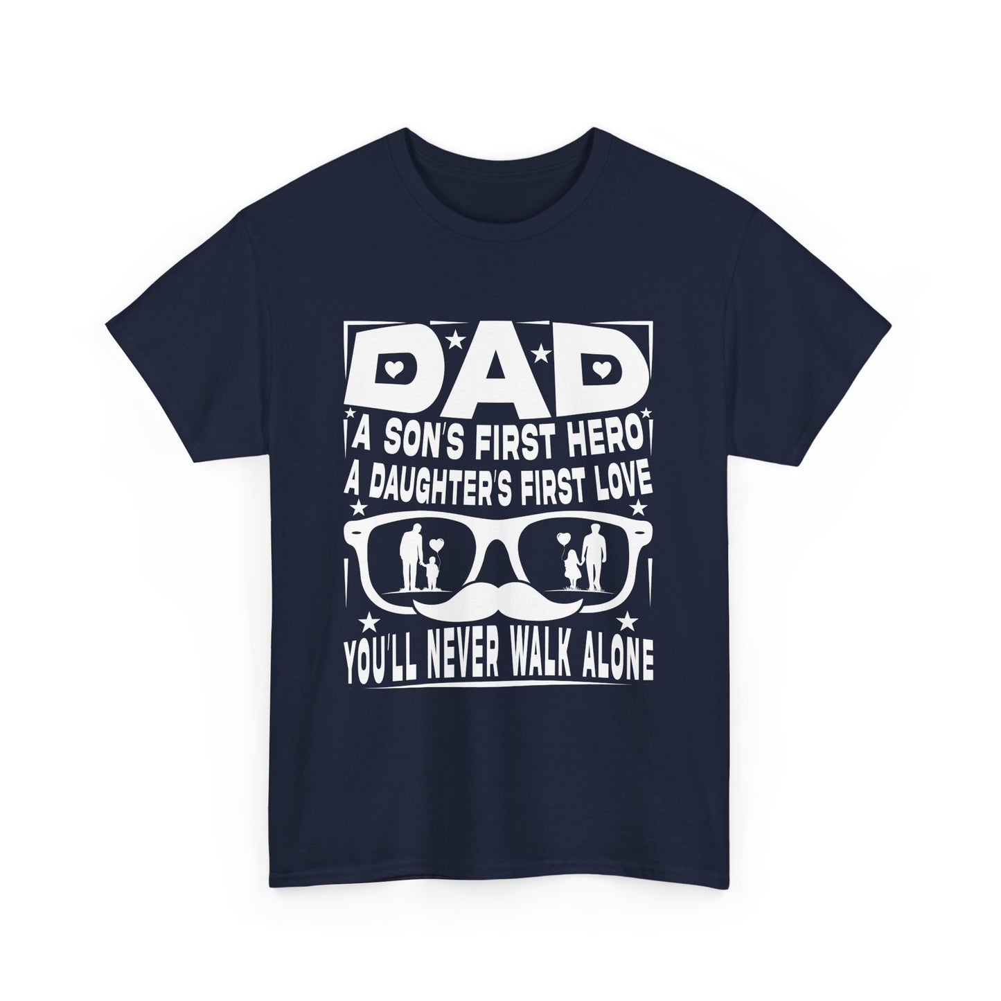 Dad Hero Unisex Heavy Cotton Tee - Perfect Gift for Father's Day