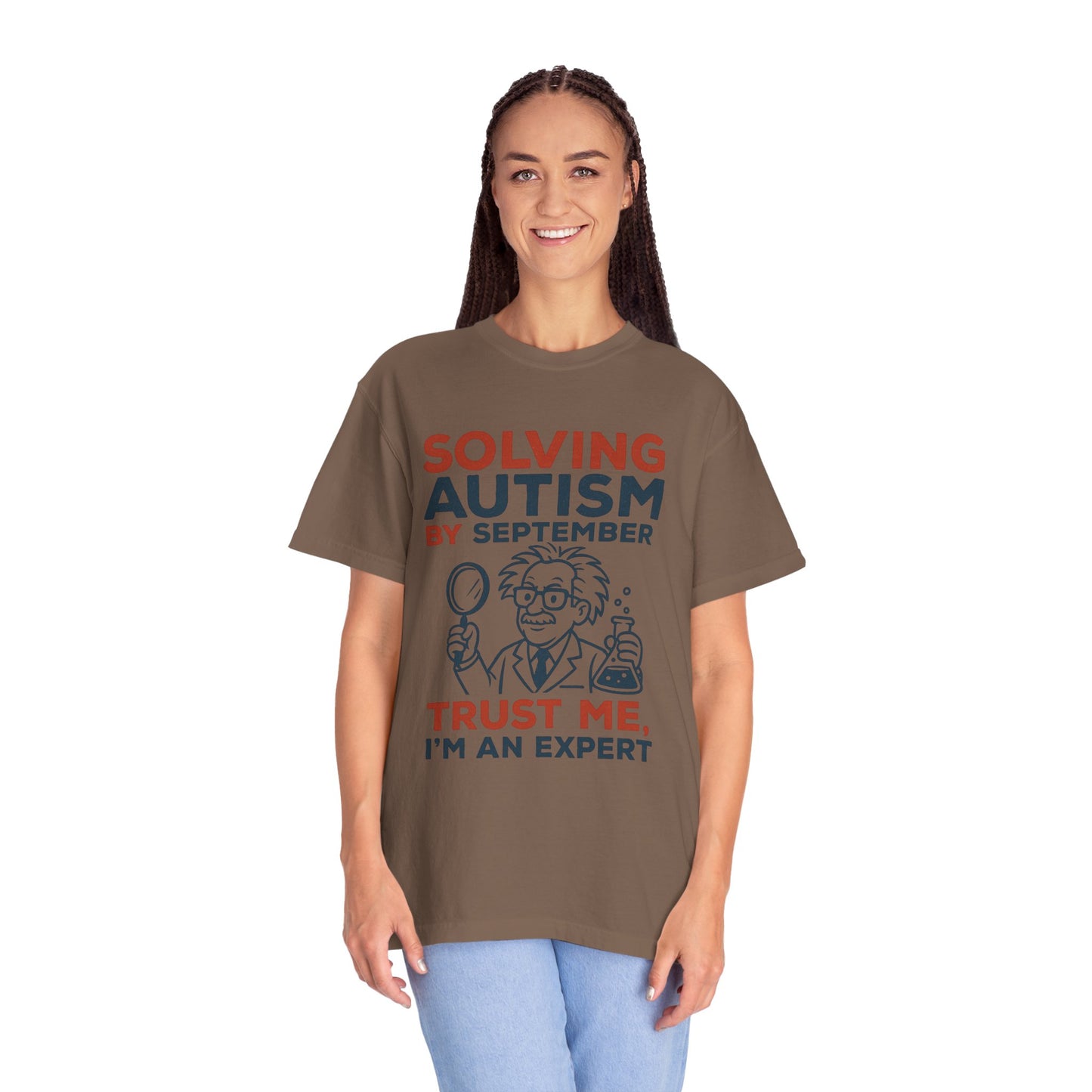 Comfort Colors Unisex Garment-Dyed T-Shirt - "Solving Autism by September" - Expert Design