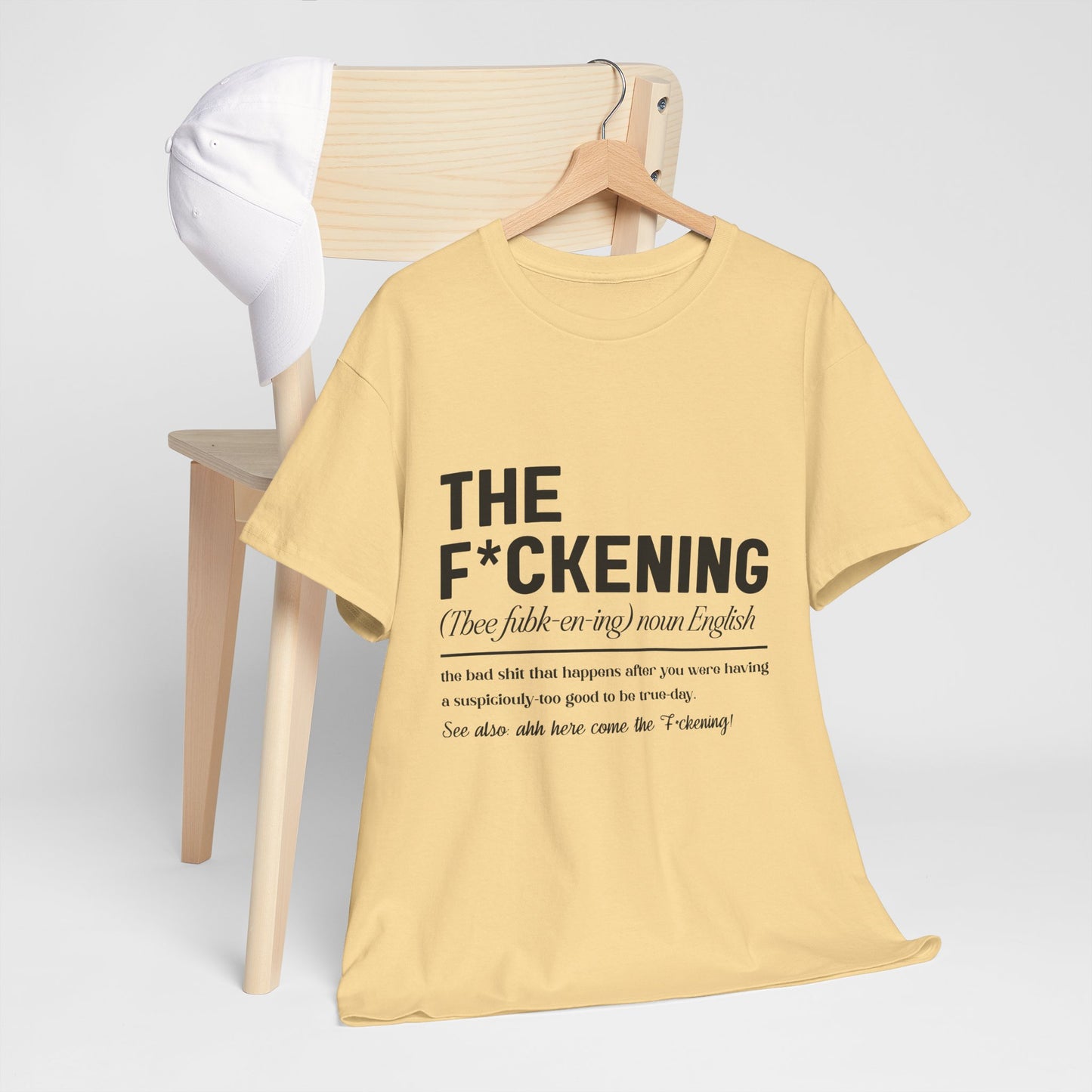 Gildan 5000"The F*ckening" Unisex Heavy Cotton Tee - Funny Graphic T-Shirt for English Lovers Asst Sizes & Colors