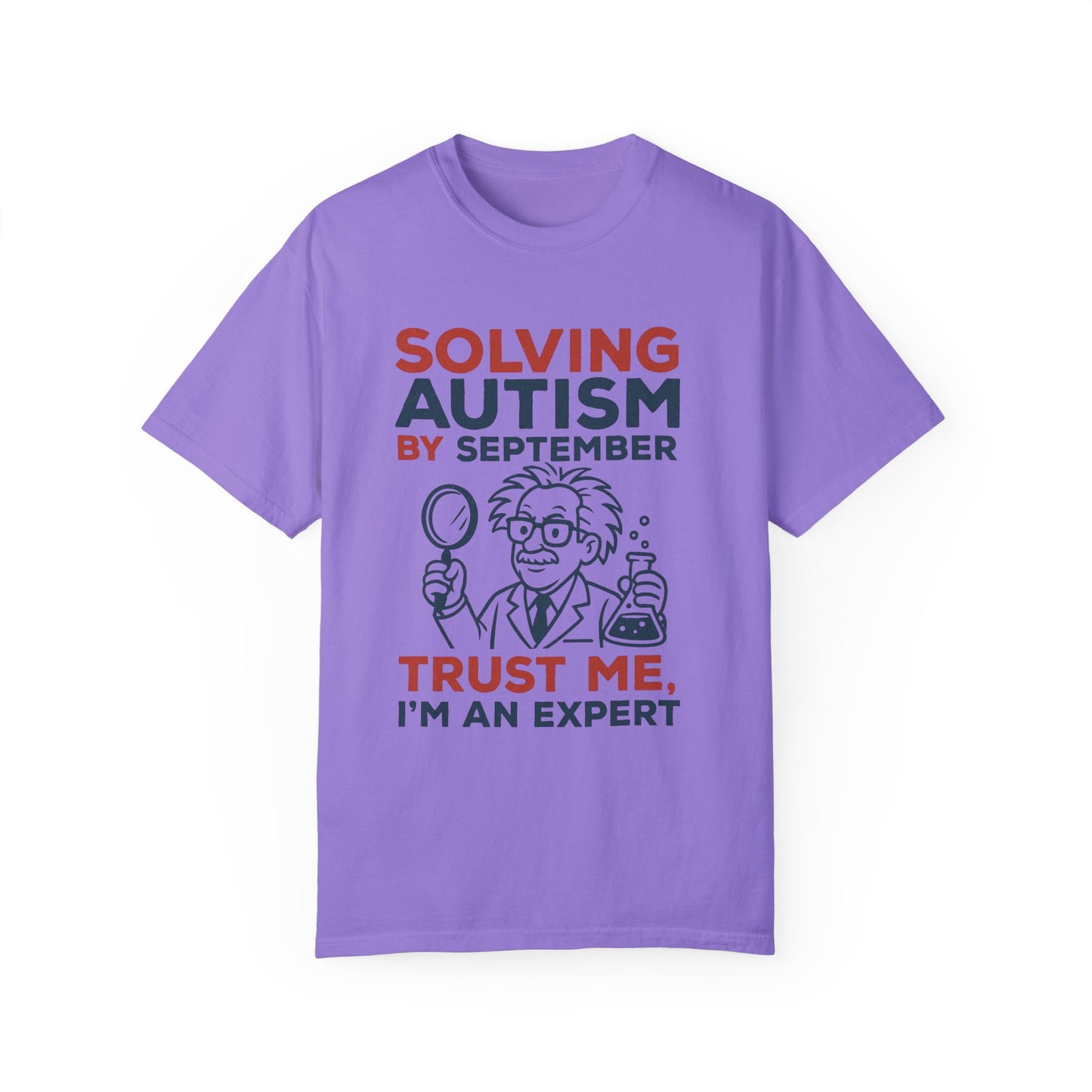Comfort Colors Unisex Garment-Dyed T-Shirt - "Solving Autism by September" - Expert Design