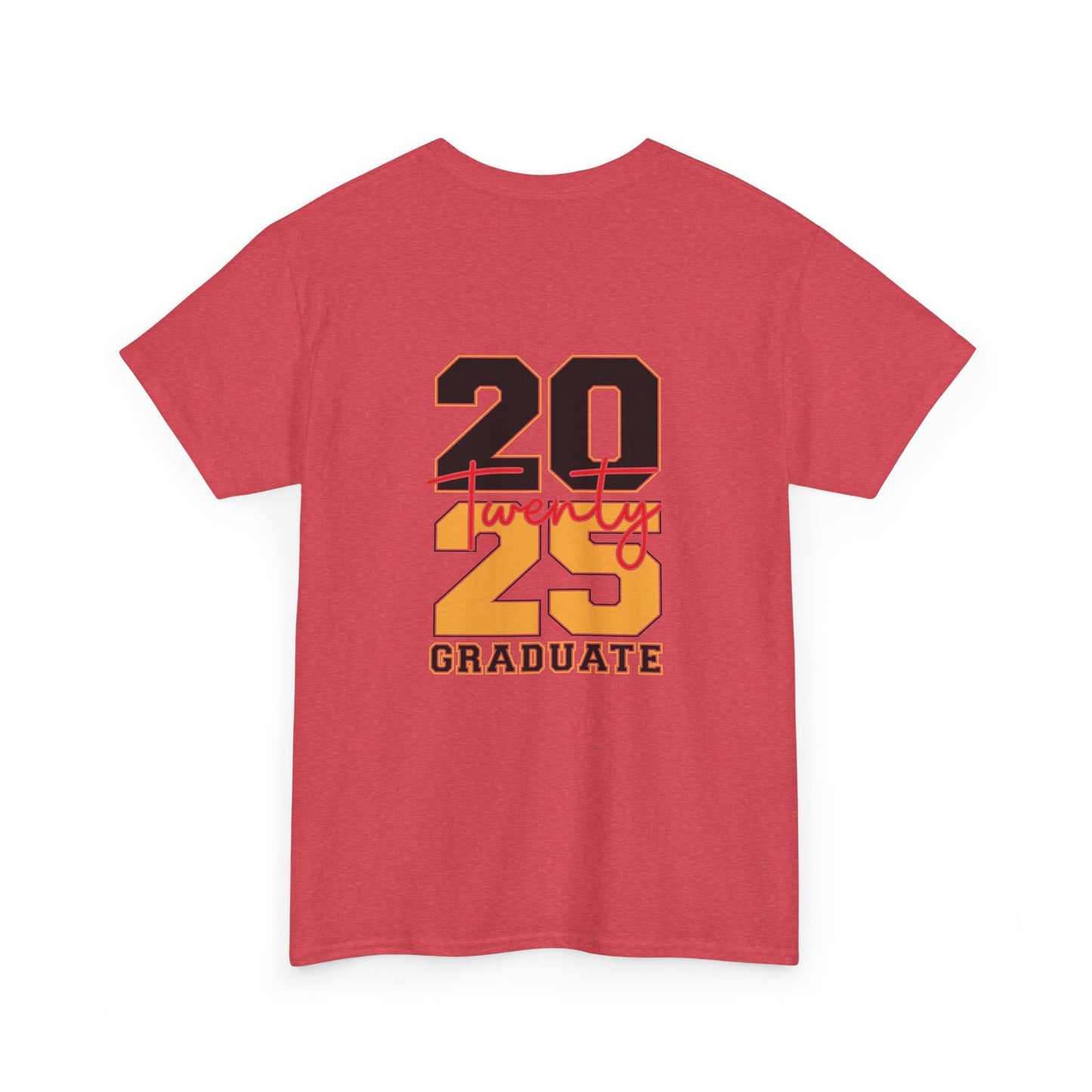 Gildan 5000 Unisex Graduate Tee - Class of 2025 Senior Shirt Great Gift Asst. Colors & Sizes