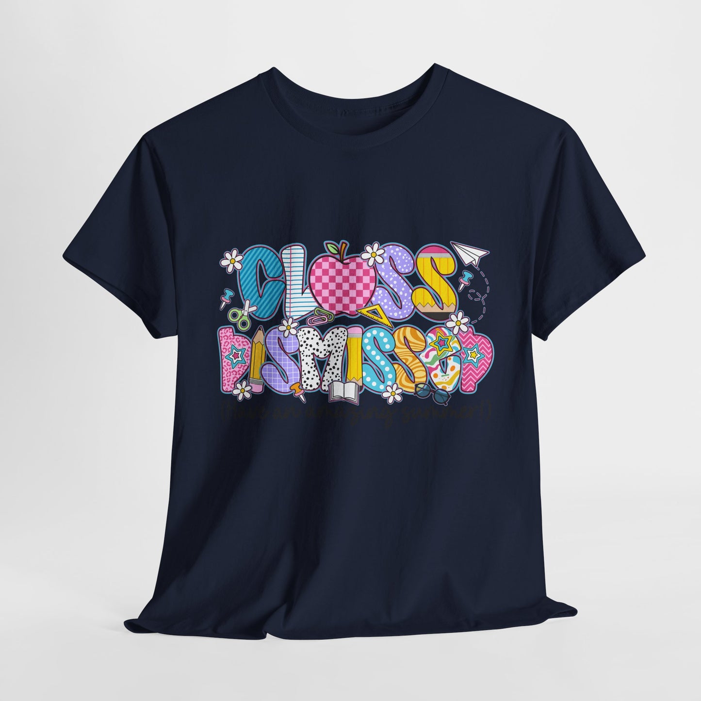 Gildan Garment-Dyed Summer Vibes Unisex Heavy Cotton Tee - "Class Dismissed!" Asst. Colors & Sizes