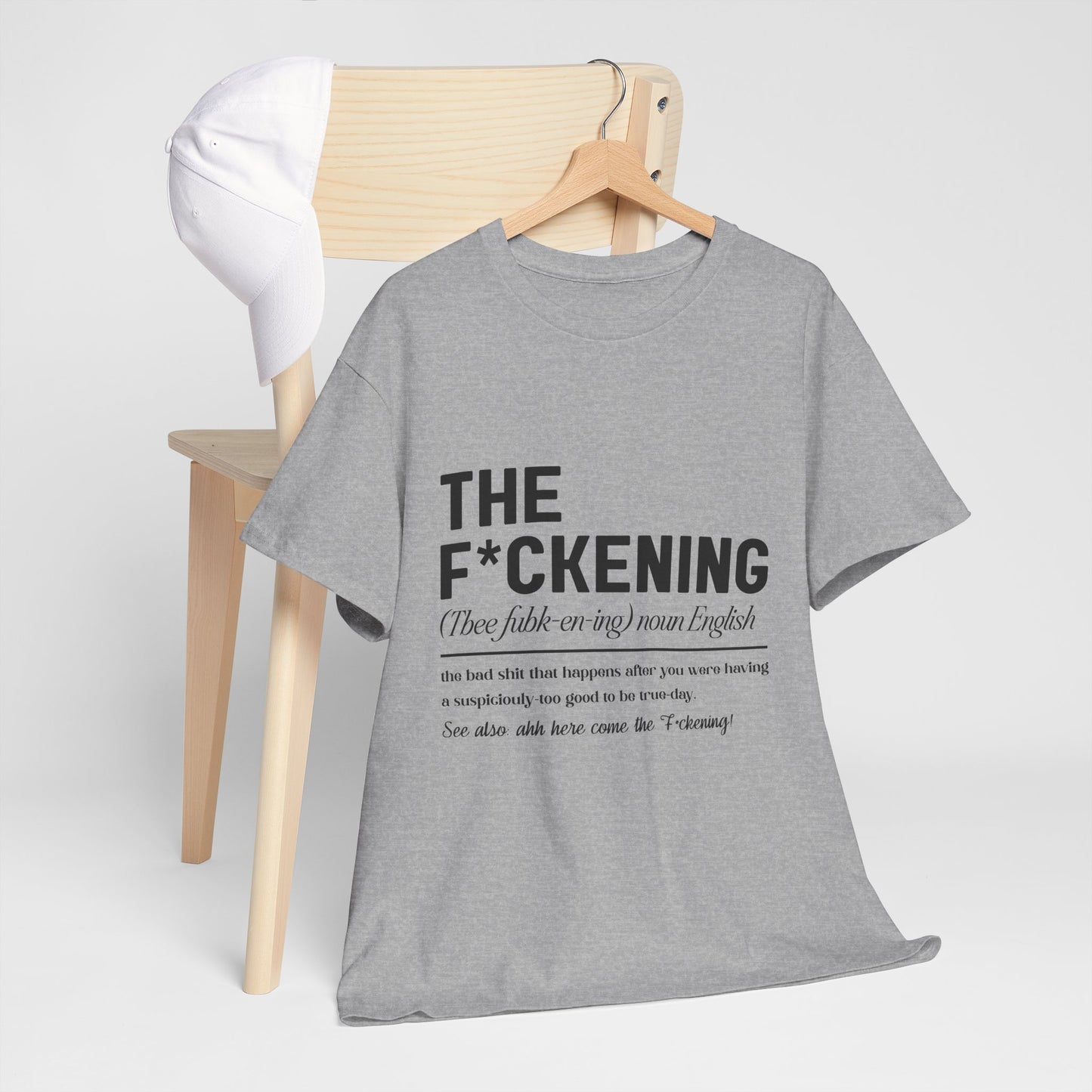 Gildan 5000"The F*ckening" Unisex Heavy Cotton Tee - Funny Graphic T-Shirt for English Lovers Asst Sizes & Colors